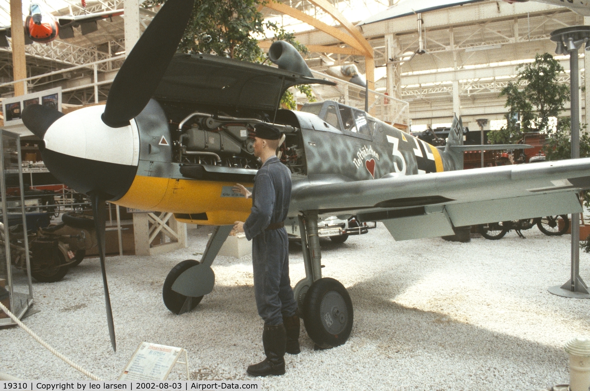 19310, Messerschmitt Bf-109G-4 C/N Not found 19310, Speyer Museum 3.8.2002
