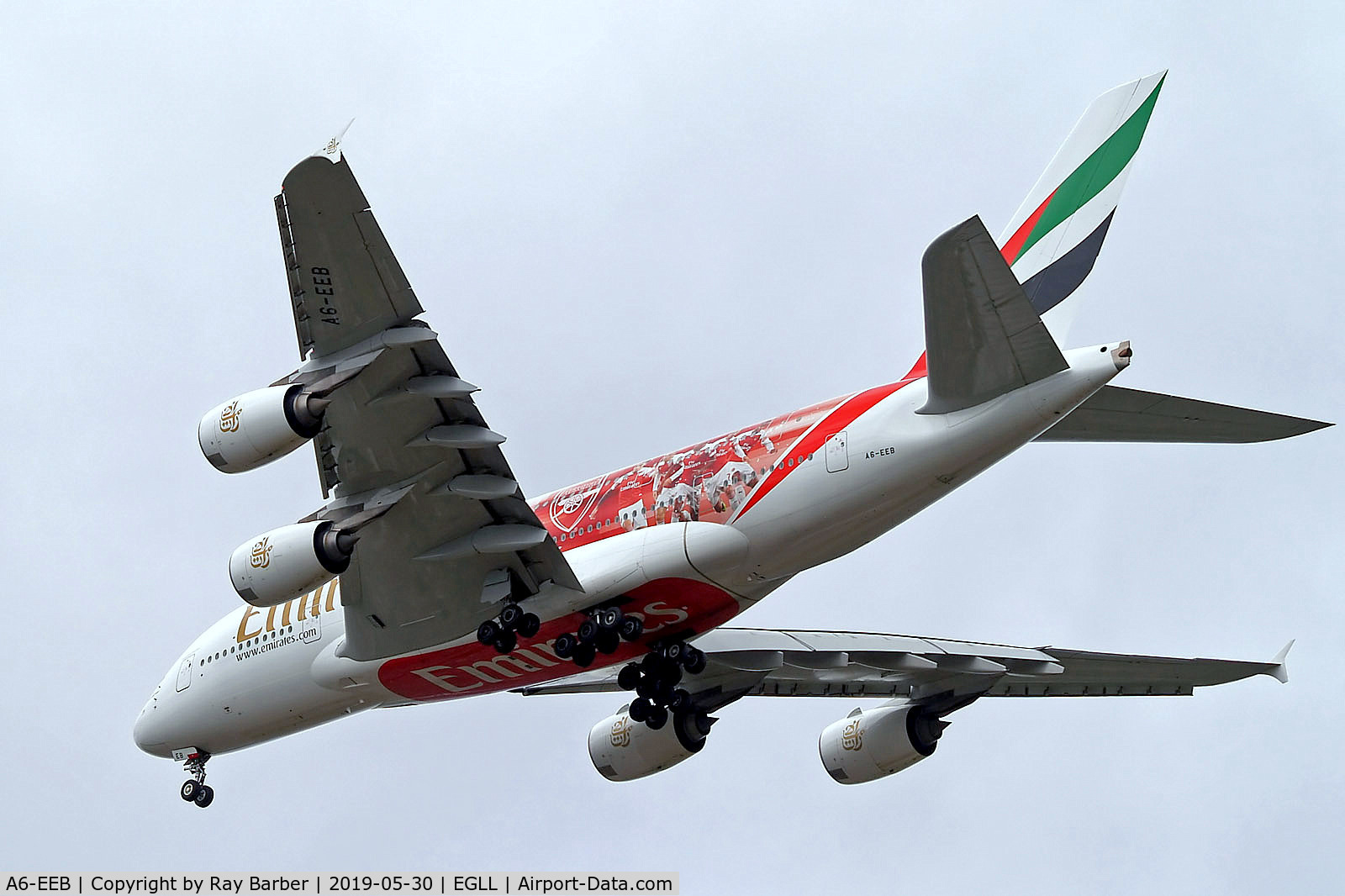 A6-EEB, 2012 Airbus A380-861 C/N 109, A6-EEB   Airbus A380-861 [109] (Emirates Airlines) Home~G 30/05/2019
