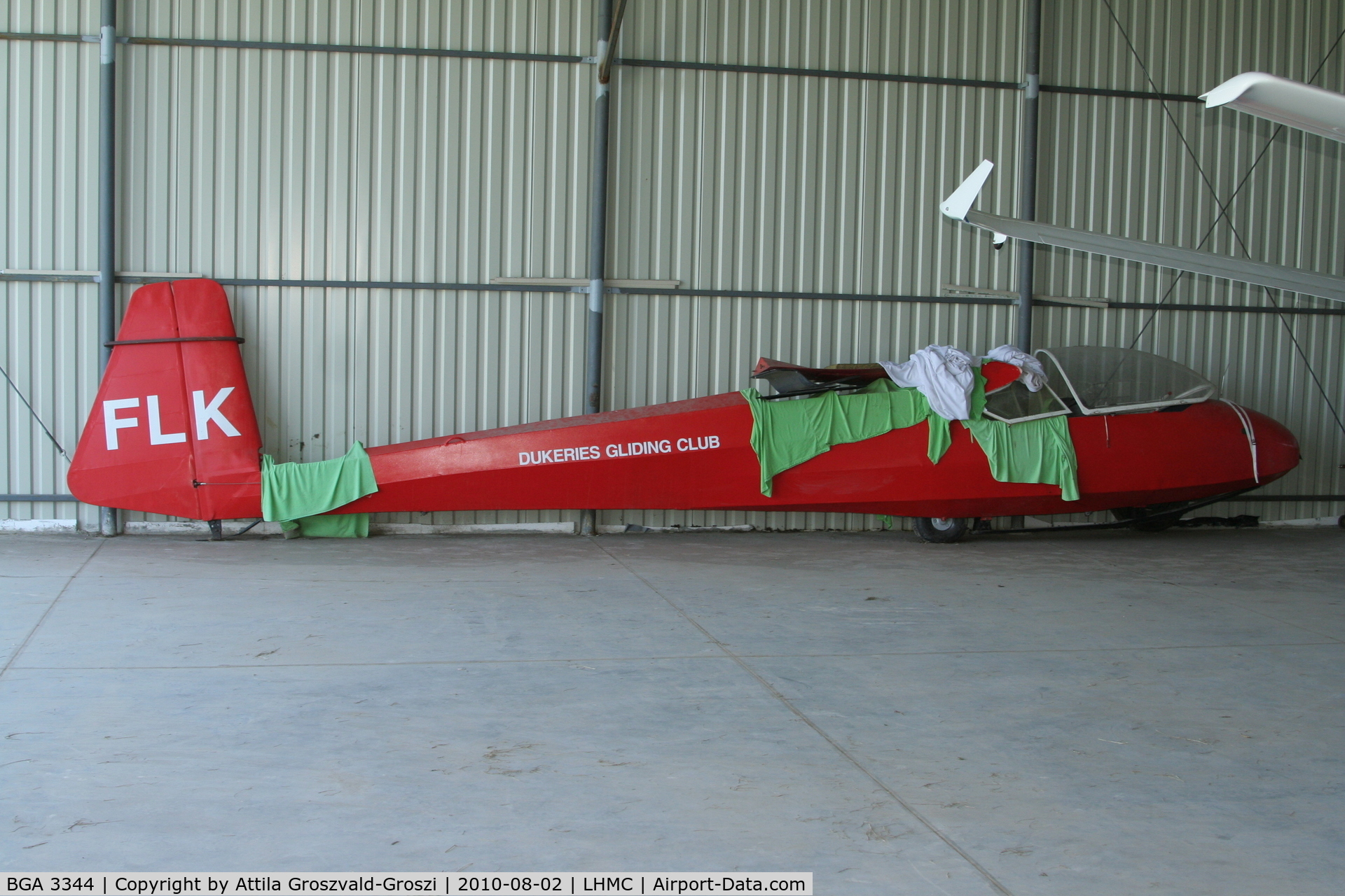 BGA 3344, 1961 Schleicher Ka-7 Rhonadler C/N 985, LHMC - Miskolc Airport, Hungary