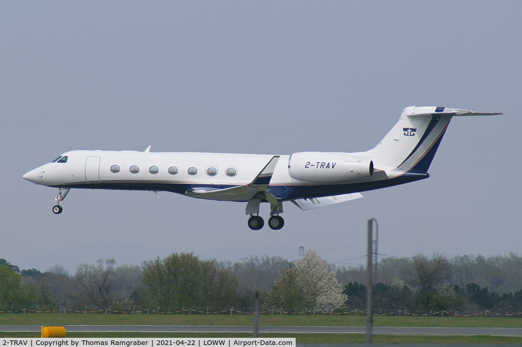 2-TRAV, 2013 Gulfstream Aerospace GV-SP (G550) C/N 5452, private Gulfstream G550