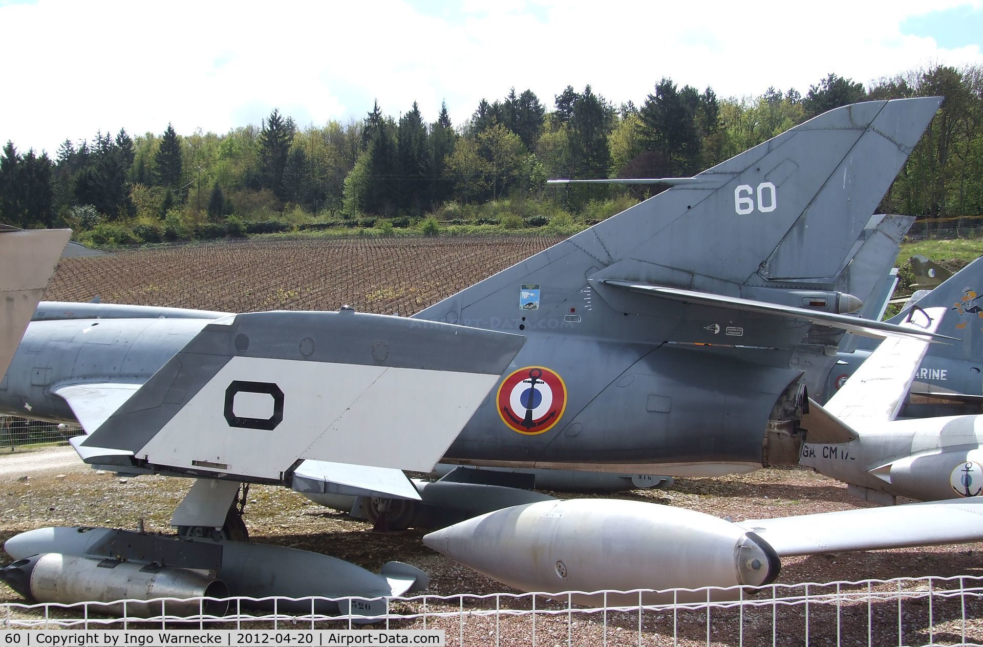 60, Dassault Etendard IV.M C/N 21, Dassault Etendard IV M at the Musee de l'Aviation du Chateau, Savigny-les-Beaune