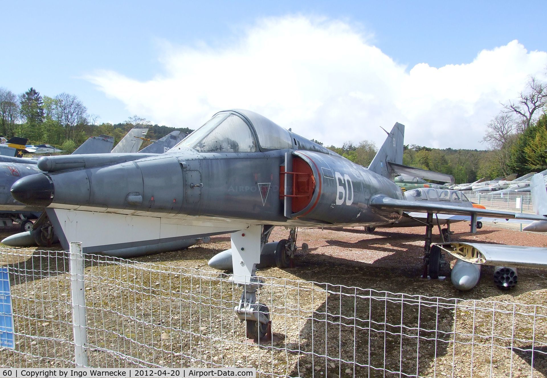 60, Dassault Etendard IV.M C/N 21, Dassault Etendard IV M at the Musee de l'Aviation du Chateau, Savigny-les-Beaune