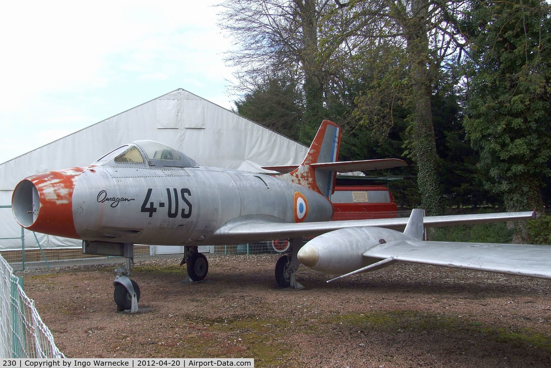 230, Dassault MD-450 Ouragan C/N 230, Dassault MD.450 Ouragan at the Musee de l'Aviation du Chateau, Savigny-les-Beaune