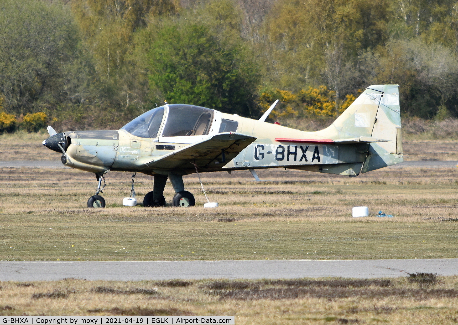G-BHXA, 1980 Scottish Aviation Bulldog Series 120 Model 1210 C/N BH120/407, Scottish Aviation Bulldog Series 120 Model 1210 at Blackbushe.