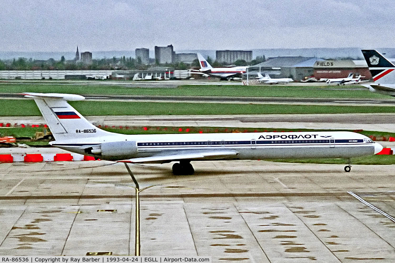 RA-86536, Iluyshin IL-62 C/N 4445948, RA-86536   Iluyshin IL-62 [4445948] (Aeroflot) Heathrow~G 24/04/1993
