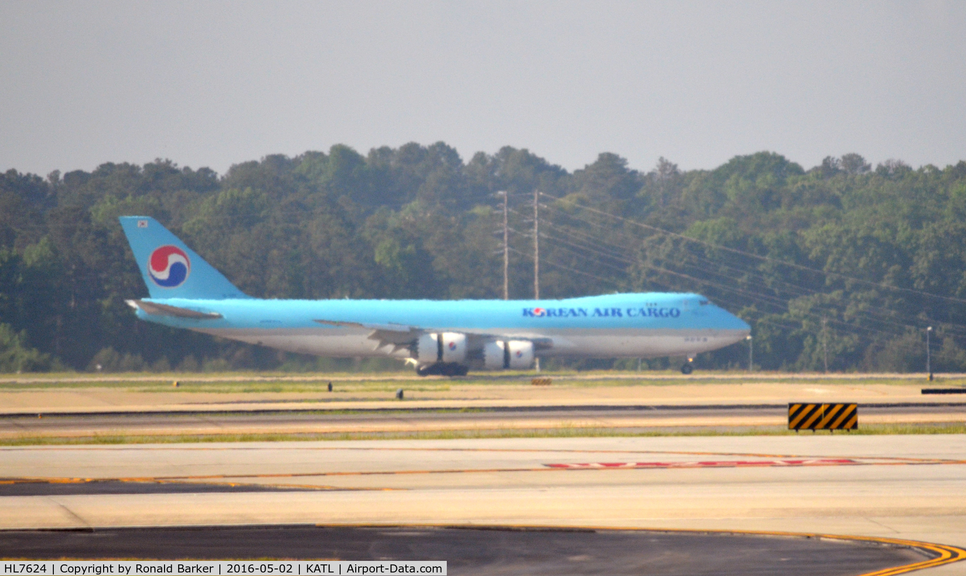 HL7624, 2013 Boeing 747-8B5F C/N 37656, Landing Atlanta