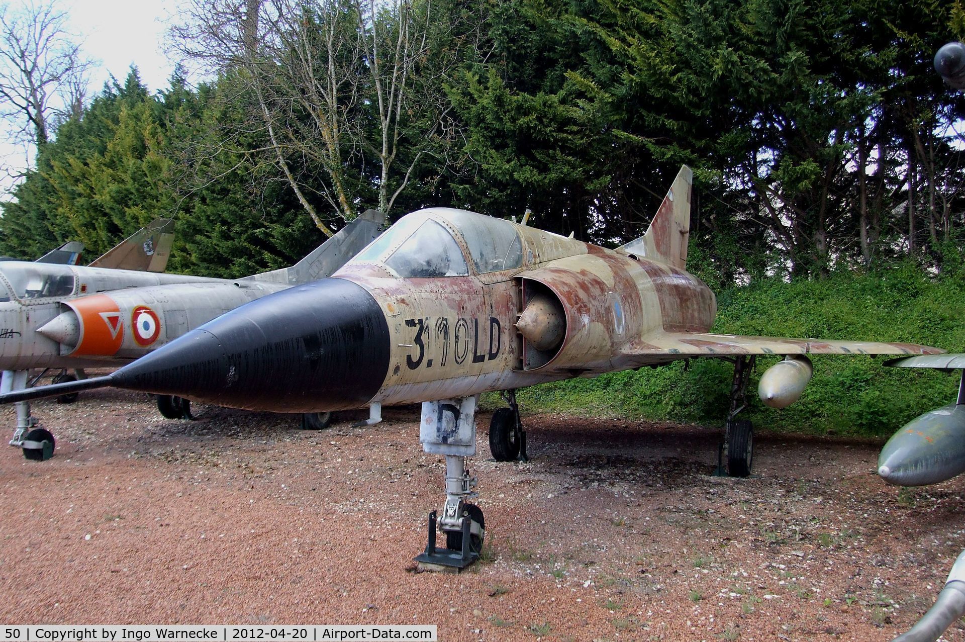 50, Dassault Mirage IIIC C/N 50, Dassault Mirage III C at the Musee de l'Aviation du Chateau, Savigny-les-Beaune
