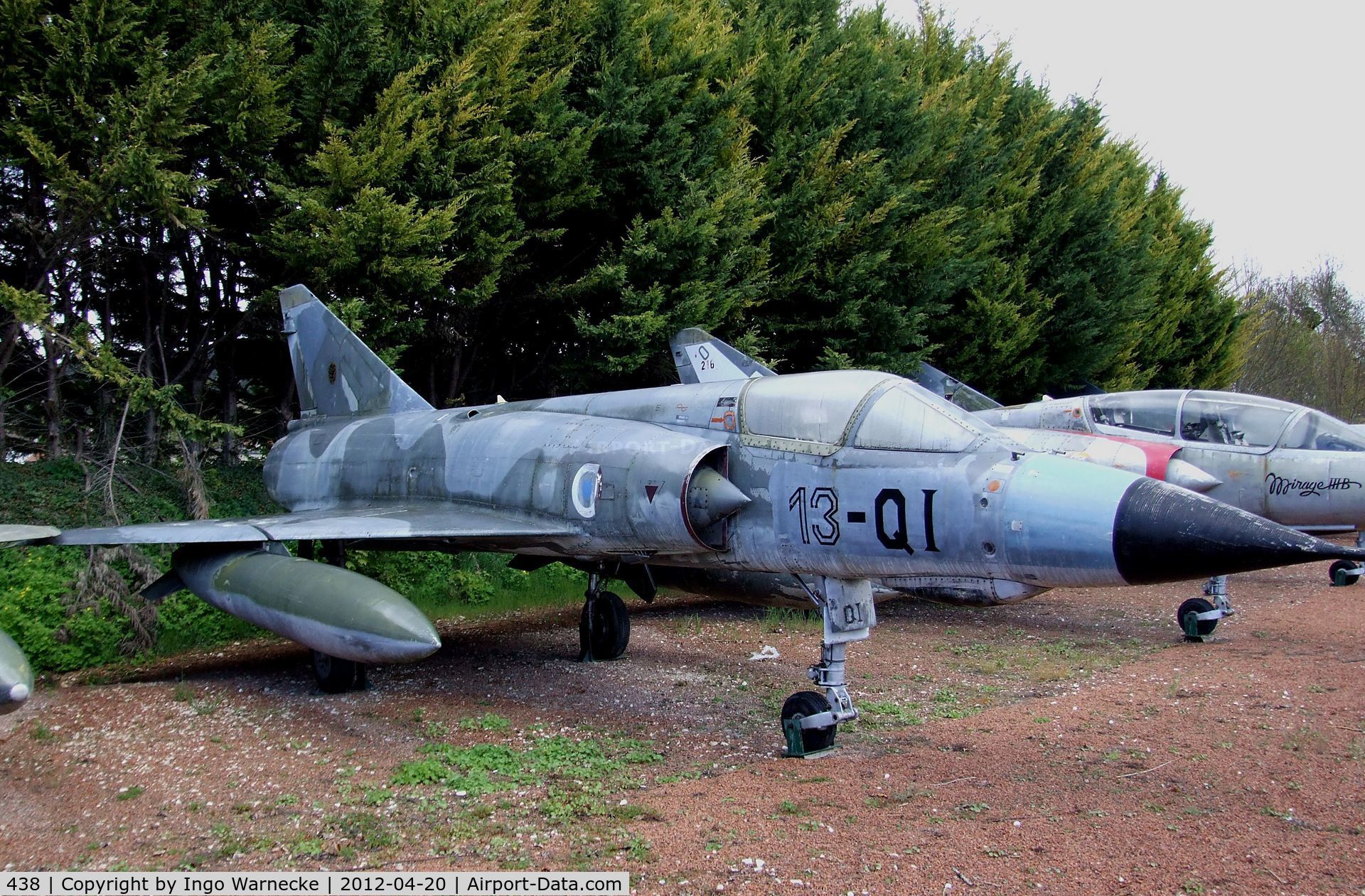 438, Dassault Mirage IIIE C/N 438, Dassault Mirage III E at the Musee de l'Aviation du Chateau, Savigny-les-Beaune
