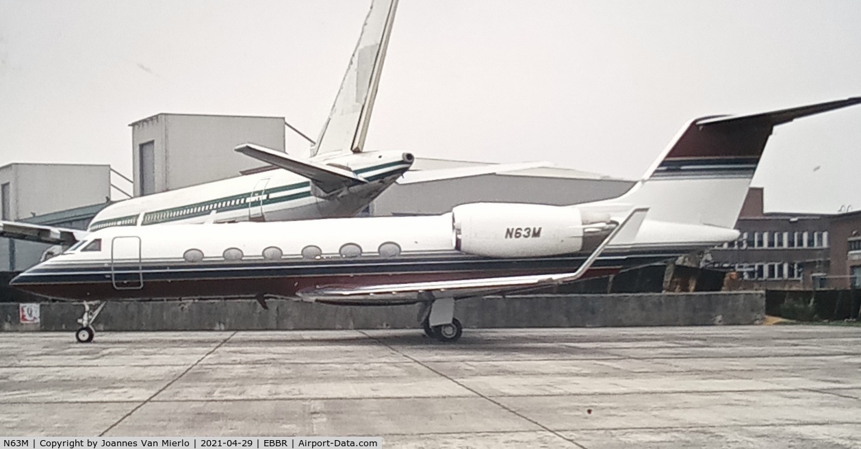 N63M, 1990 Gulfstream Aerospace Gulfstream IV C/N 1152, scan from slide