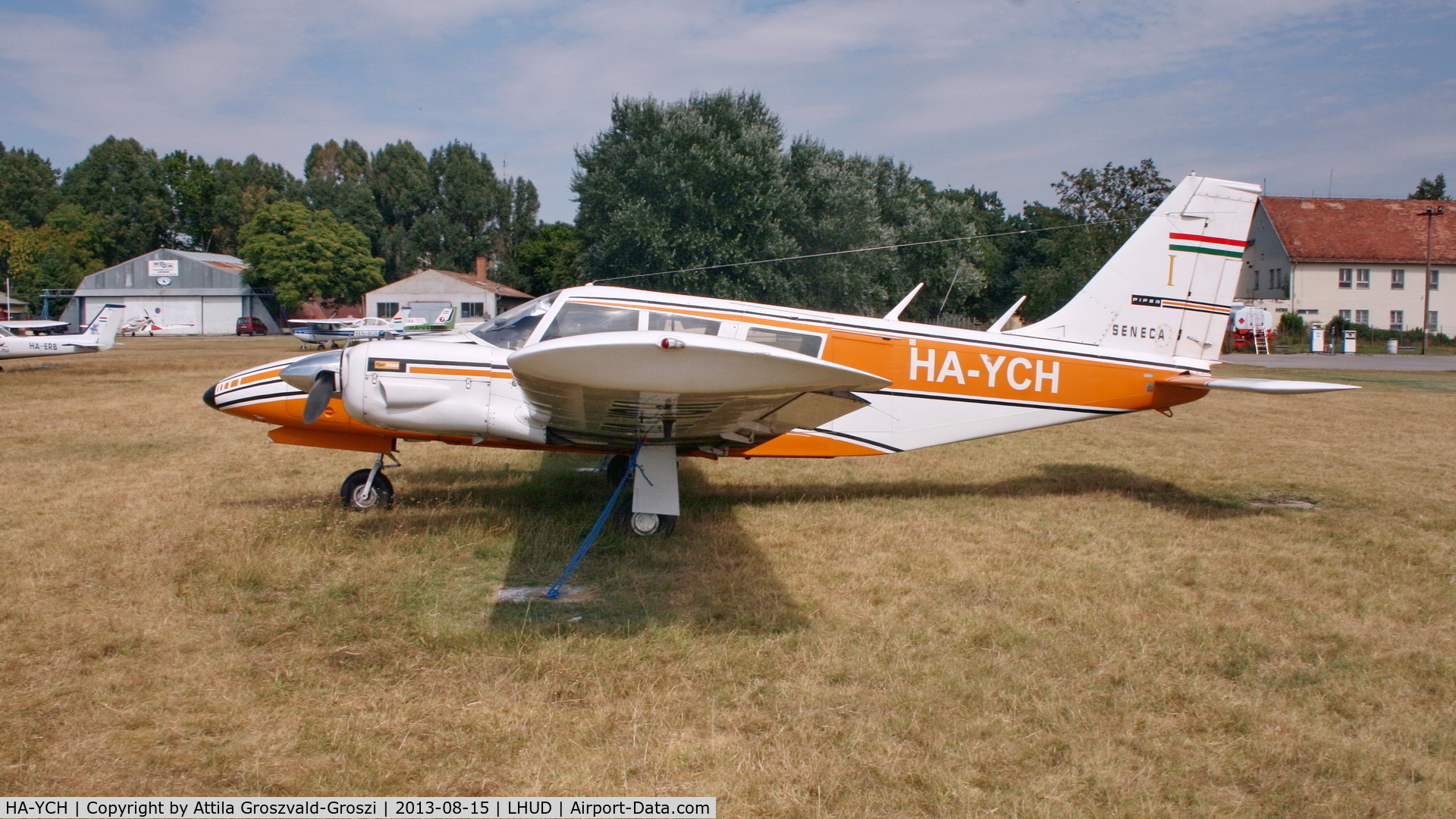 HA-YCH, Piper PA-34-200 Seneca C/N 34-7350290, LHUD - Szeged Airport, Hungary