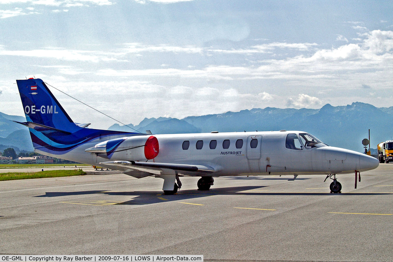 OE-GML, 2001 Cessna 550 Citation Bravo C/N 550-0976, OE-GML   Cessna Citation Bravo [550-0976] (Austrojet) Salzburg~OE 16/07/2009