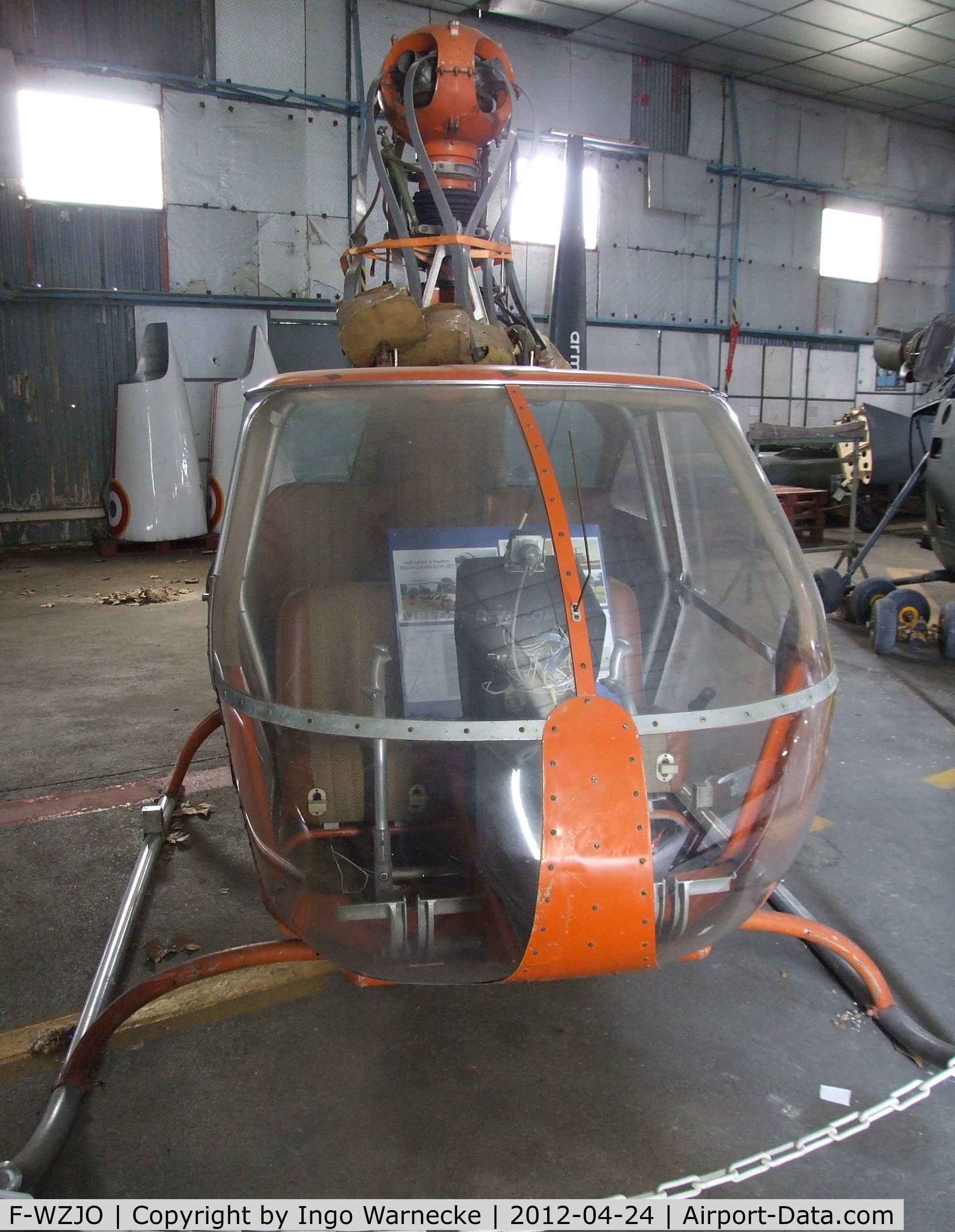 F-WZJO, 1984 Dechaux Helicop-jet C/N 02, Dechaux Helicop-Jet (minus rotor blades) being restored at the EALC Musee de l'Aviation Clement Ader, Lyon-Corbas