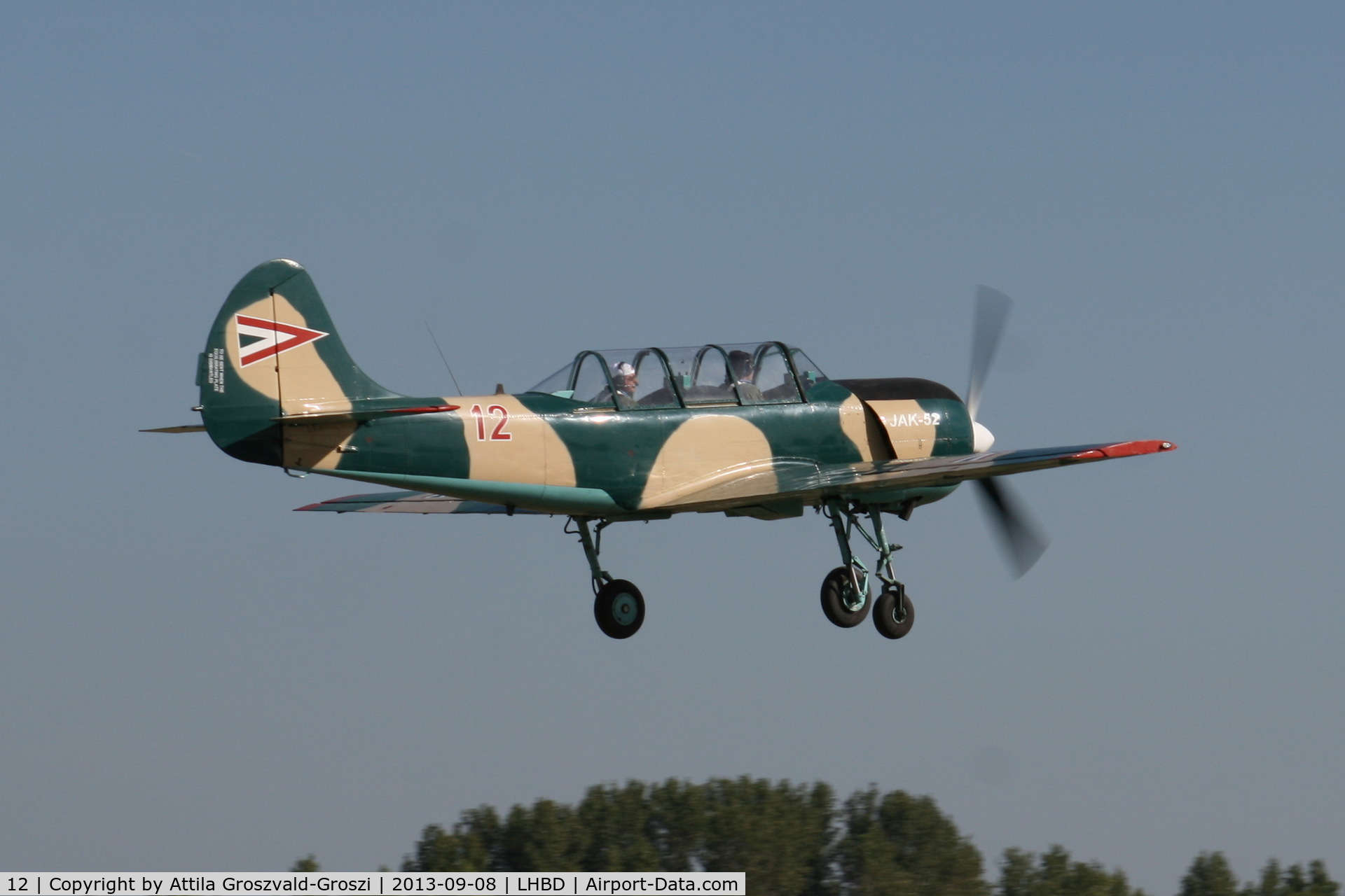 12, 1994 Yakovlev Yak-52 C/N 9411808, LHBD - Börgönd Airport, Hungary