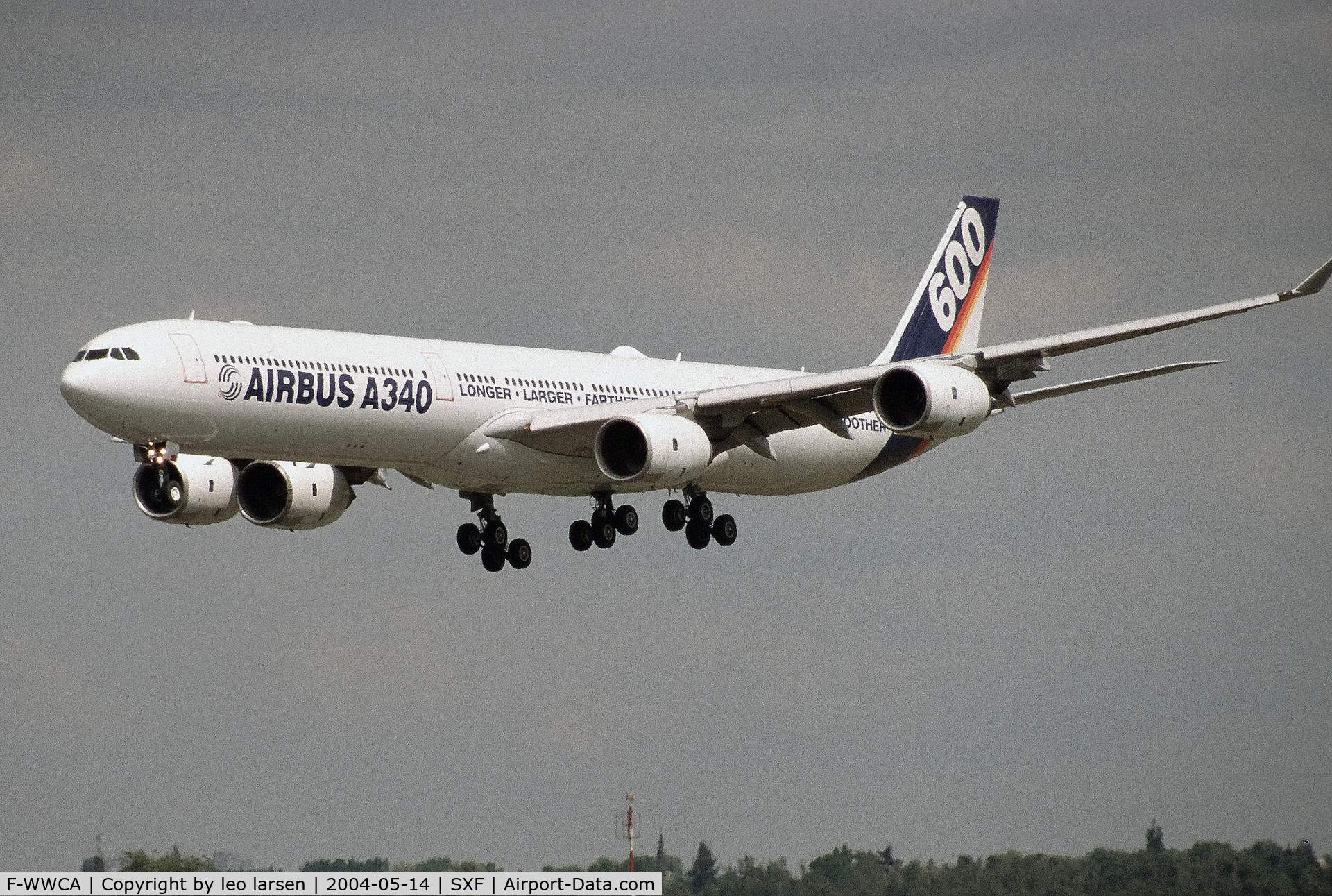 F-WWCA, 2001 Airbus A340-642 C/N 360, Berlin Air Show 14.5.2004