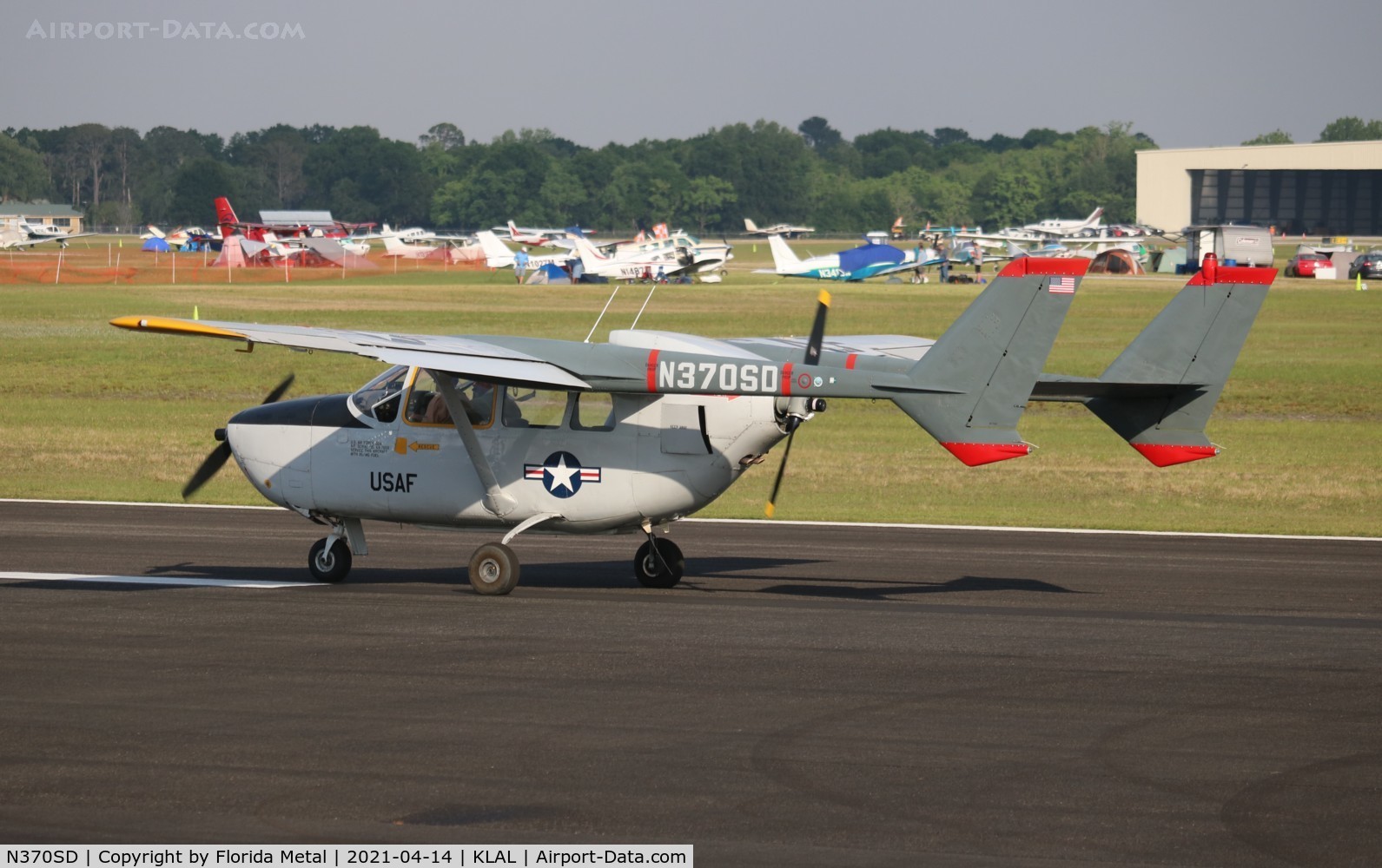 N370SD, 1969 Cessna O-2A Super Skymaster Super Skymaster C/N 337M-0457, Sun N Fun 2021