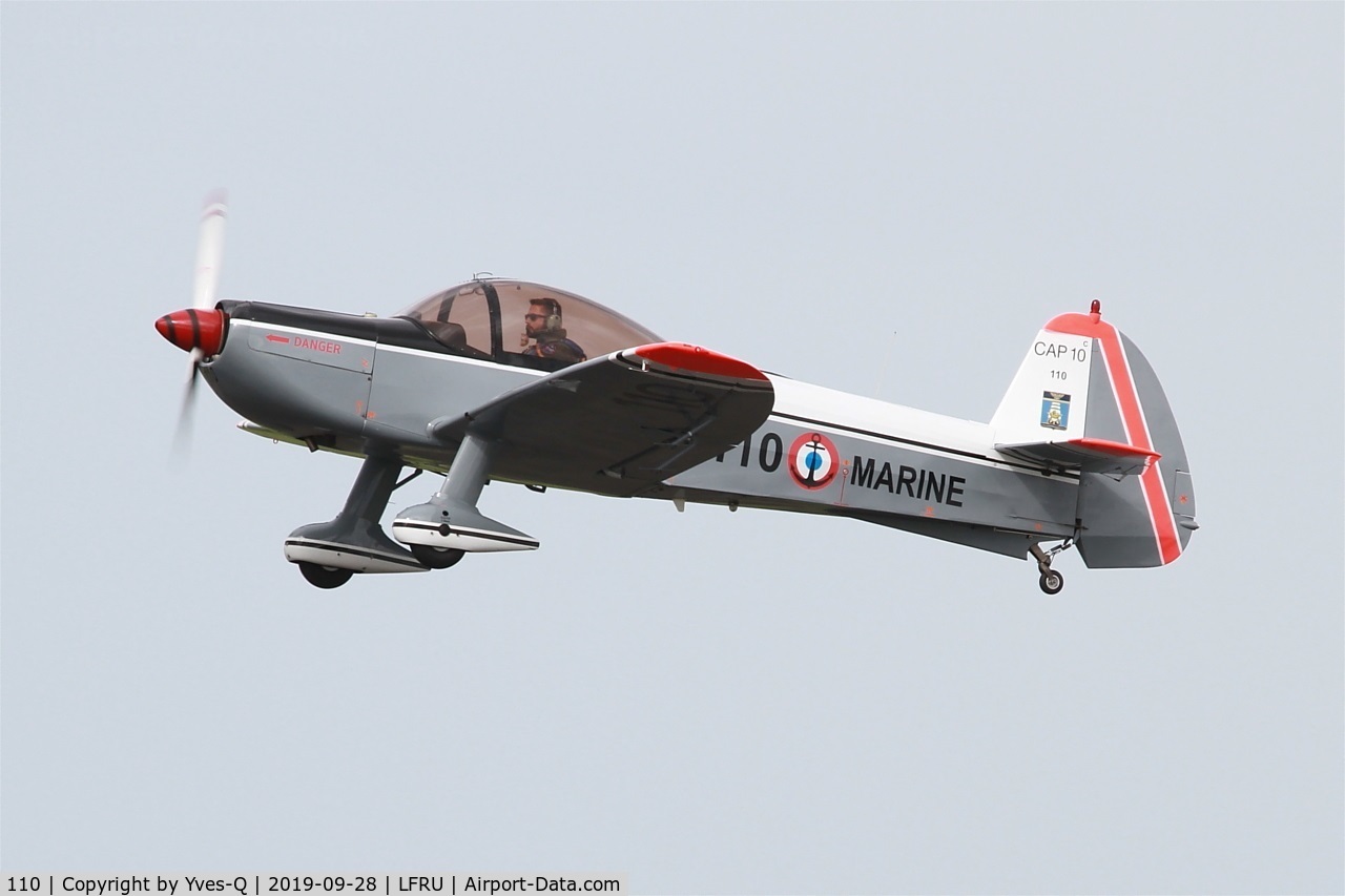 110, Mudry CAP-10C C/N 110, Mudry CAP-10B, Take off rwy 22, Morlaix-Ploujean airport (LFRU-MXN) Air show 2019