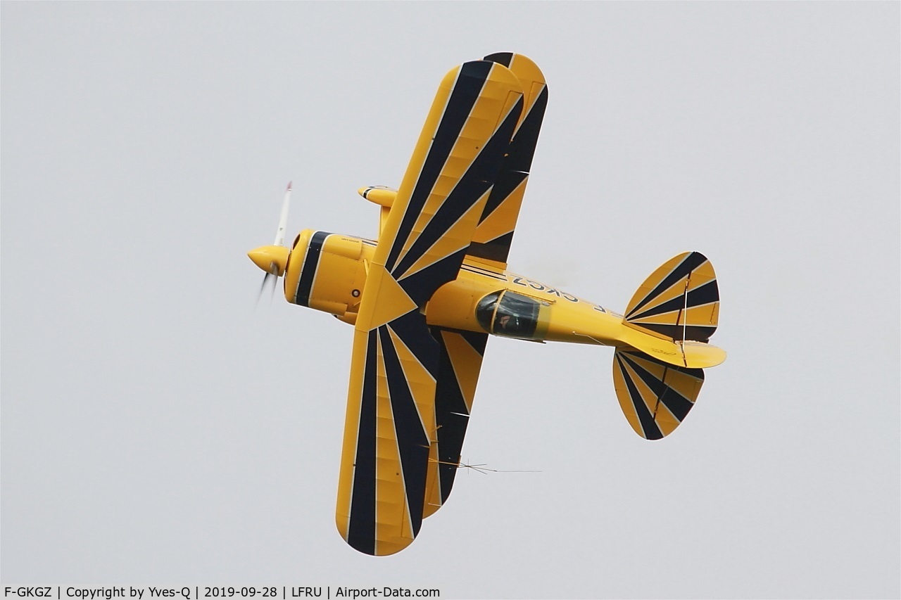 F-GKGZ, 1977 Pitts S-2A Special C/N 2149, Pitts S-2A Special, On display, Morlaix-Ploujean airport (LFRU-MXN) air show 2019