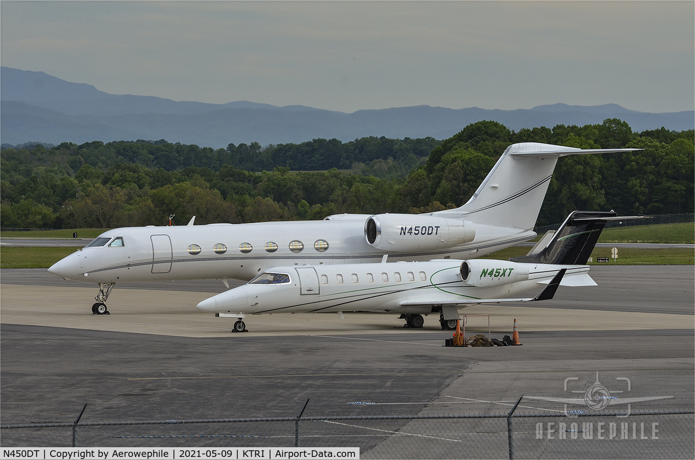 N450DT, 2004 Gulfstream Aerospace GIV-X (G450) C/N 4004, Parked at Tri-Cities Airport (KTRI)
09May21