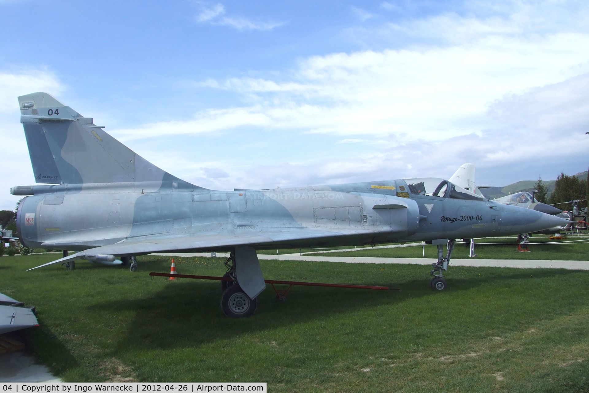 04, Dassault Mirage 2000 C/N 04, Dassault Mirage 2000 at the Musée Européen de l'Aviation de Chasse, Montelimar Ancone airfield