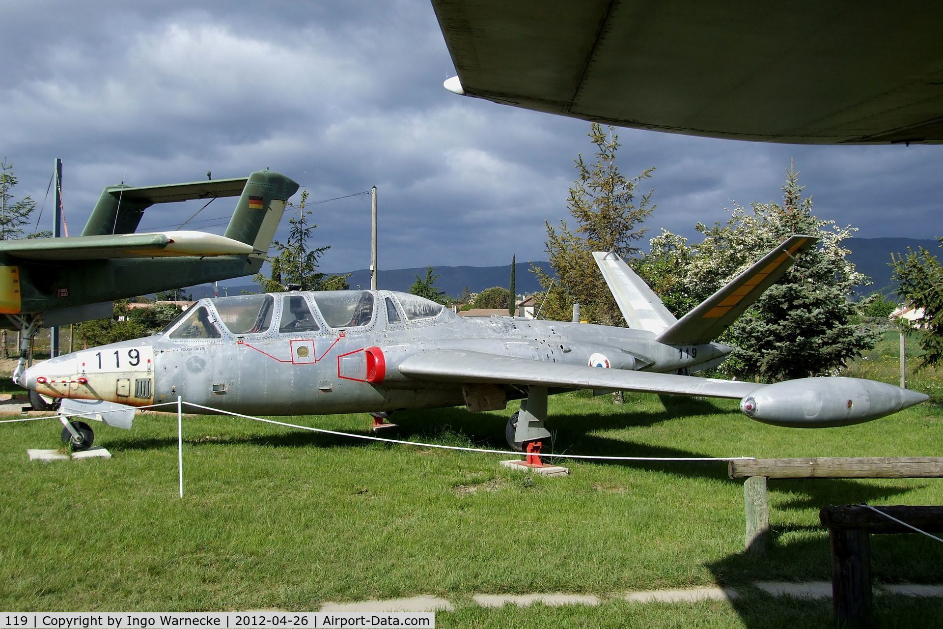 119, Fouga CM-170 Magister C/N 119, Fouga CM.170 Magister at the Musée Européen de l'Aviation de Chasse, Montelimar Ancone airfield