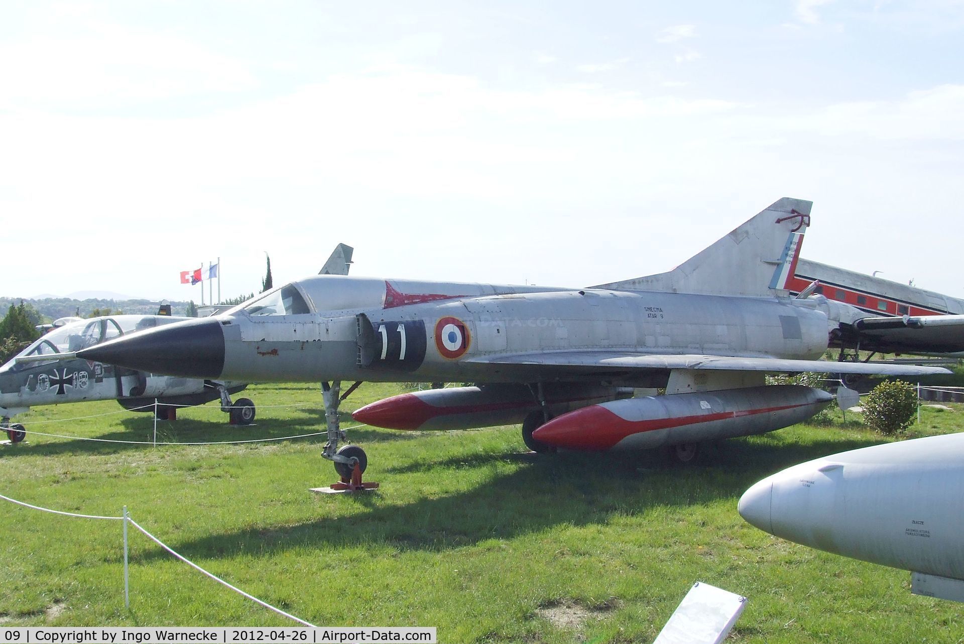 09, 1959 Dassault Mirage IIIA C/N 09, Dassault Mirage III A at the Musée Européen de l'Aviation de Chasse, Montelimar Ancone airfield
