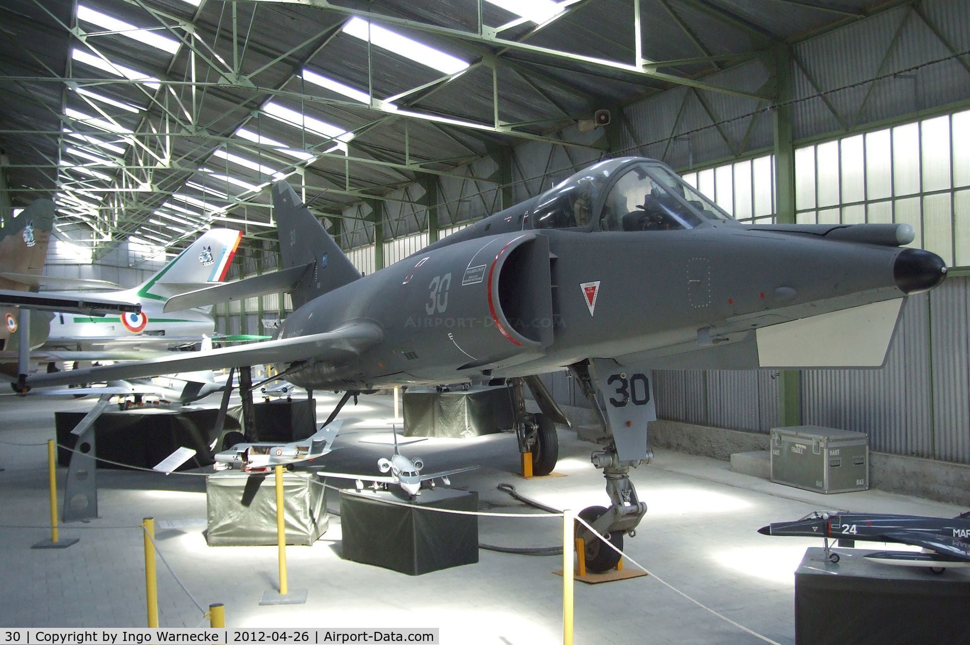 30, Dassault Etendard IV.M C/N 30, Dassault Etendard IV M at the Musée Européen de l'Aviation de Chasse, Montelimar Ancone airfield