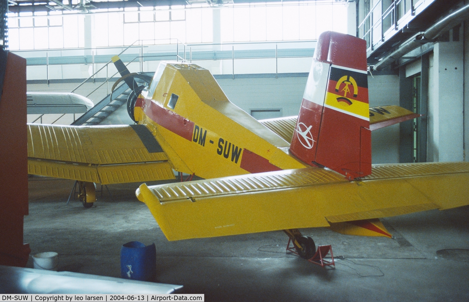 DM-SUW, 1974 Zlin Z-37A Cmelak C/N 19-20, Wernigerode Museum13.6.2004.Aircradt from 1974 with c/n 19-20 and not 29-20.