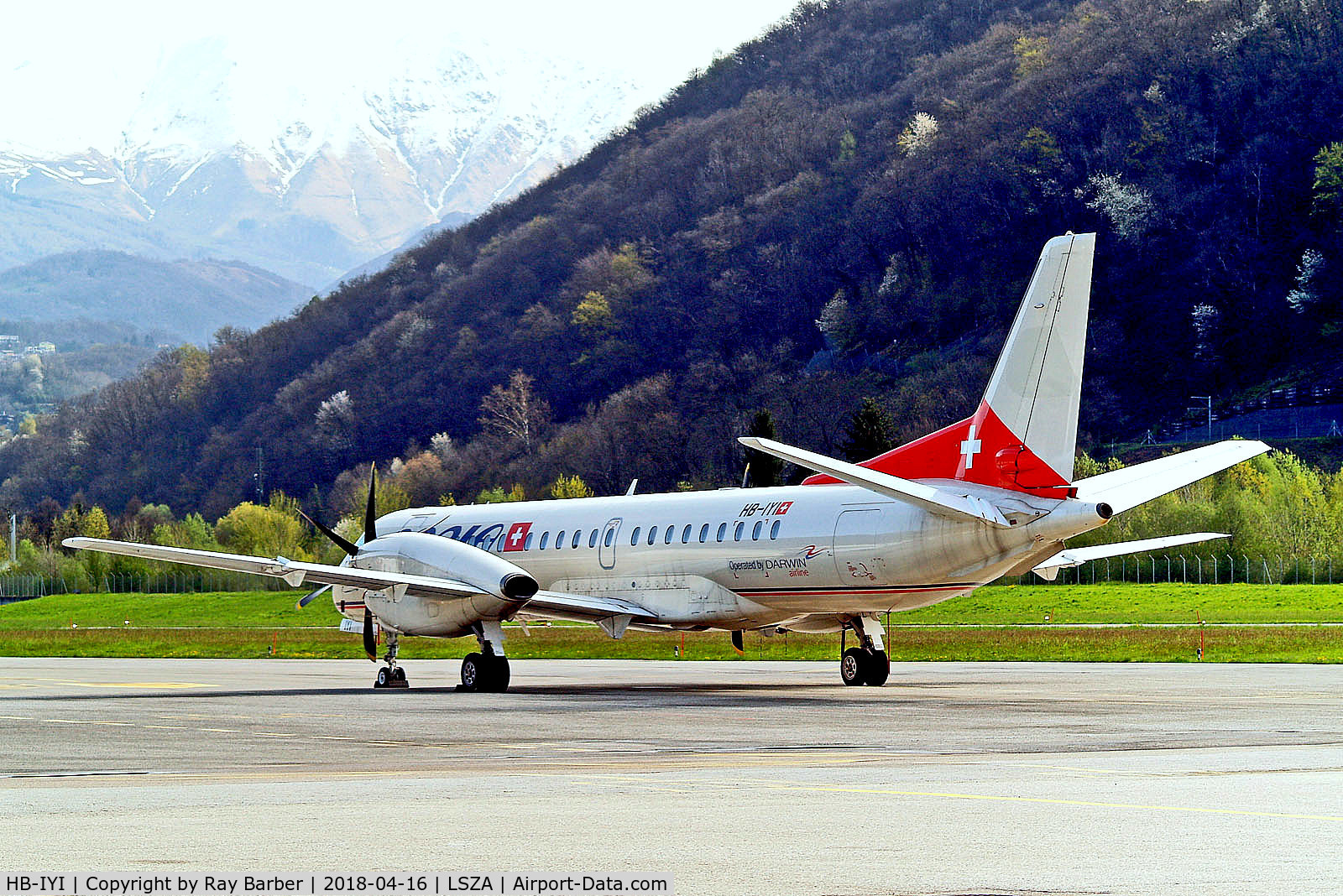 HB-IYI, 1995 Saab 2000 C/N 2000-016, HB-IYI   Saab 2000 [016] (Adria Airways) Lugano~HB 16/04/2018