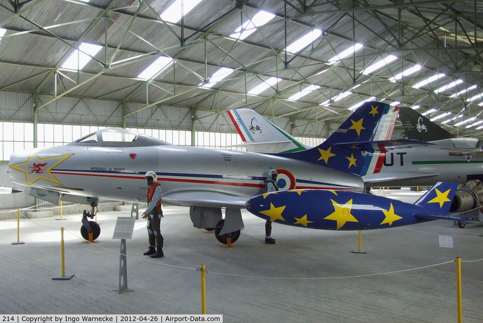 214, Dassault MD-450 Ouragan C/N 214, Dassault MD.450 Ouragan at the Musée Européen de l'Aviation de Chasse, Montelimar Ancone airfield