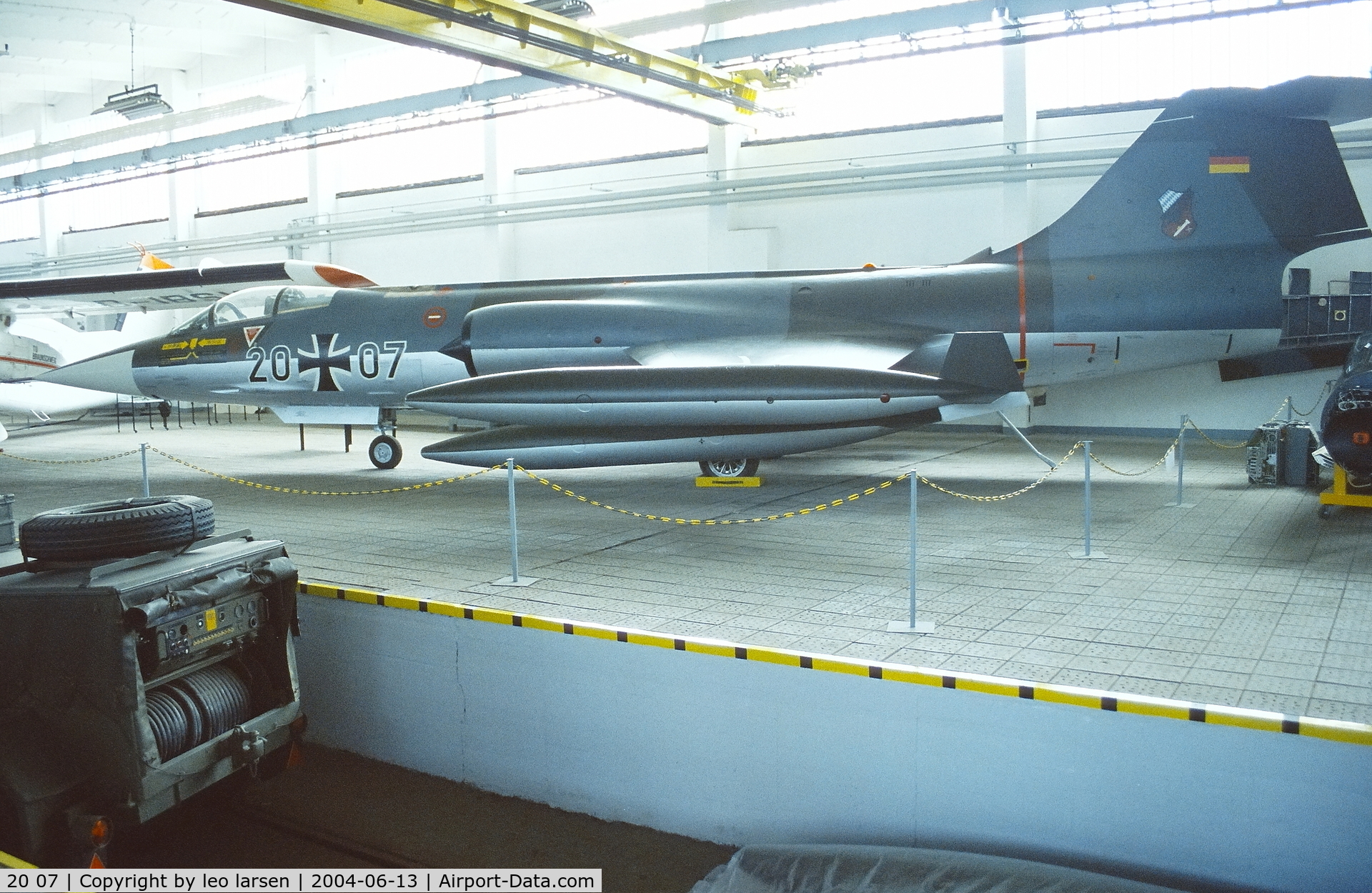 20 07, Lockheed F-104G Starfighter C/N 683-2007, Wernigerode Museum 13.6.2004