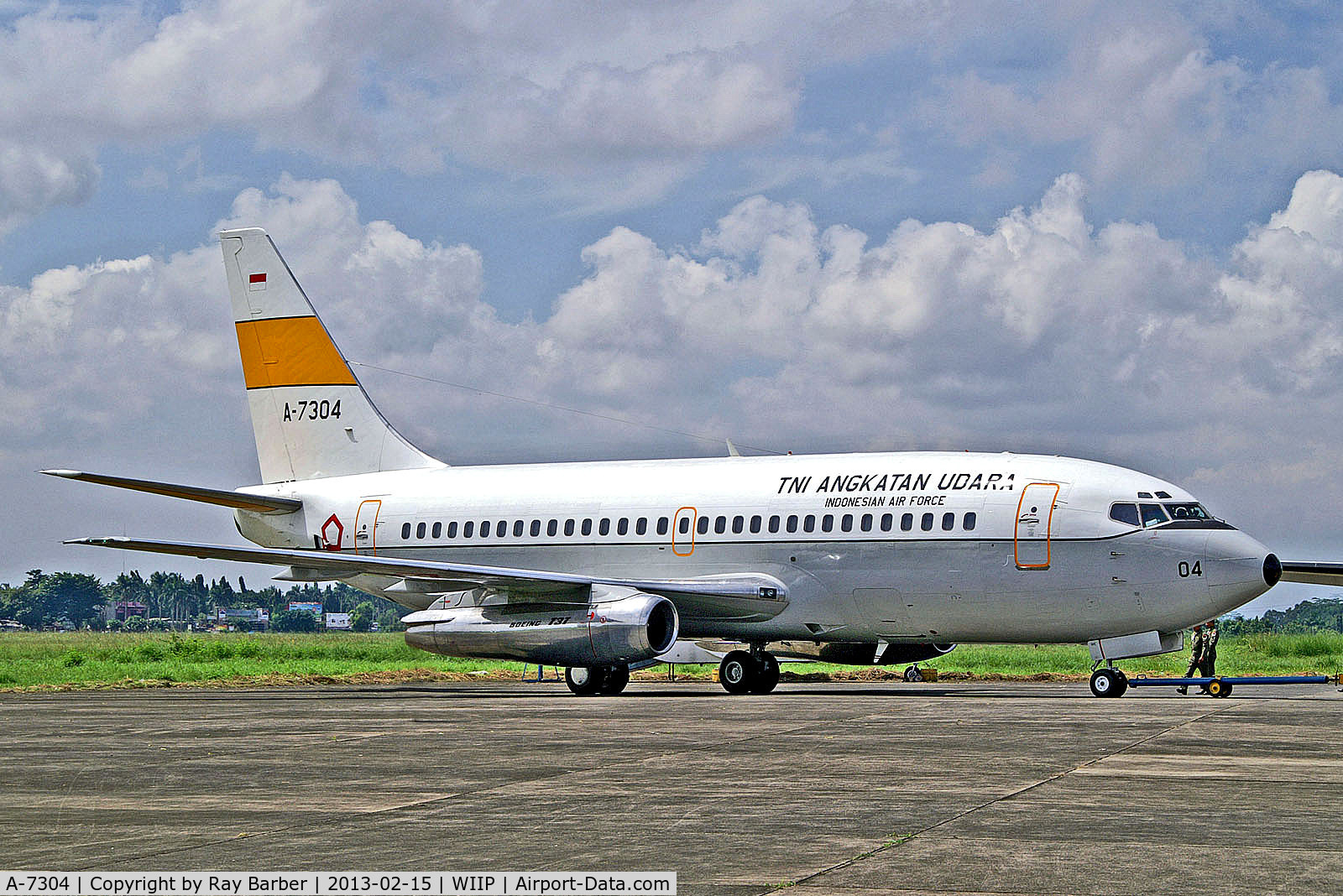 A-7304, 1978 Boeing 737-2Q8 C/N 21518, A-7304   Boeing 737-2Q8 [21518] (Indonesian Air Force) Pondok Cabe~PK 15/02/2013