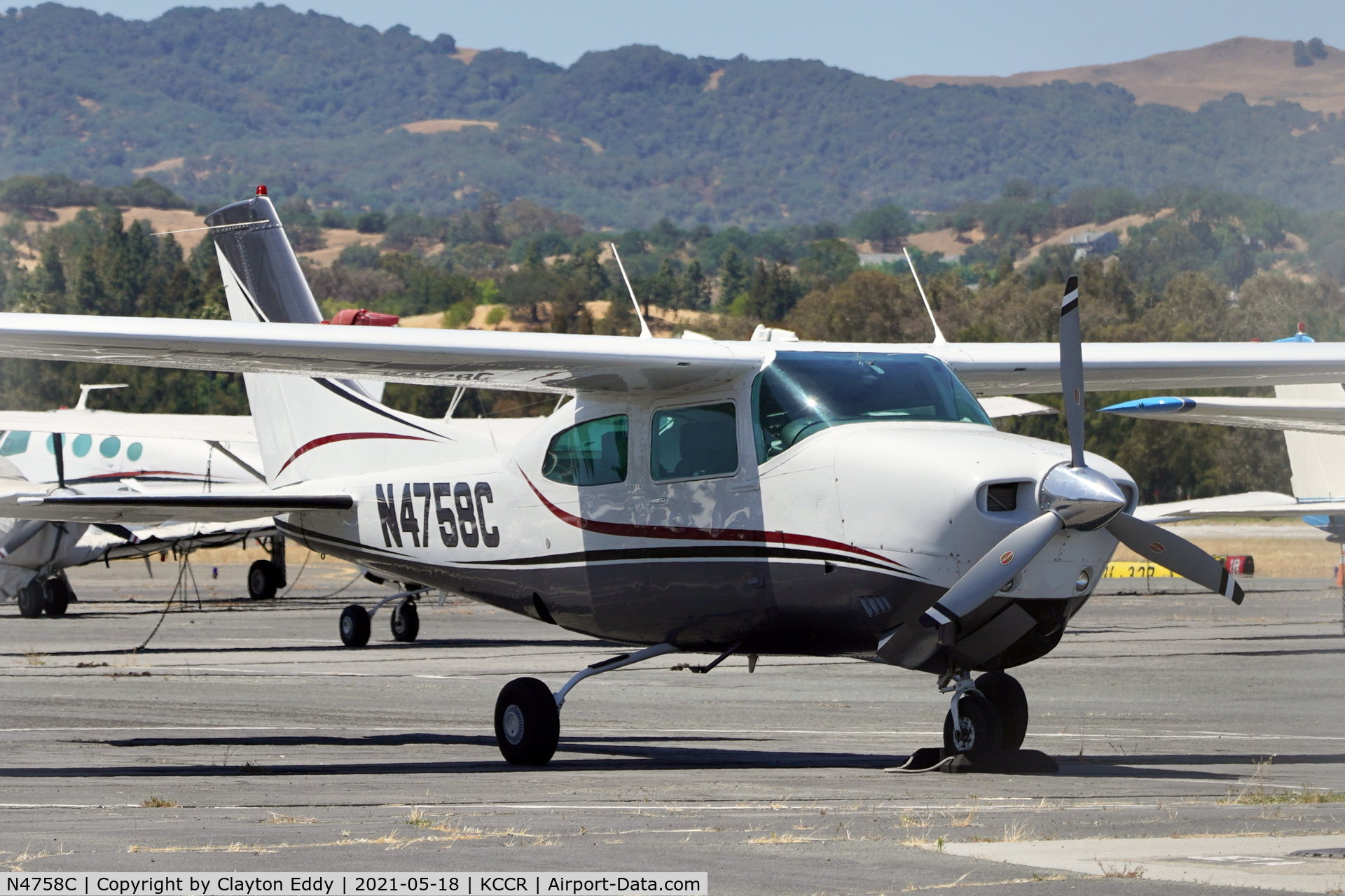 N4758C, 1979 Cessna T210N Turbo Centurion C/N 21063615, Buchanan Field Concord California 2021.