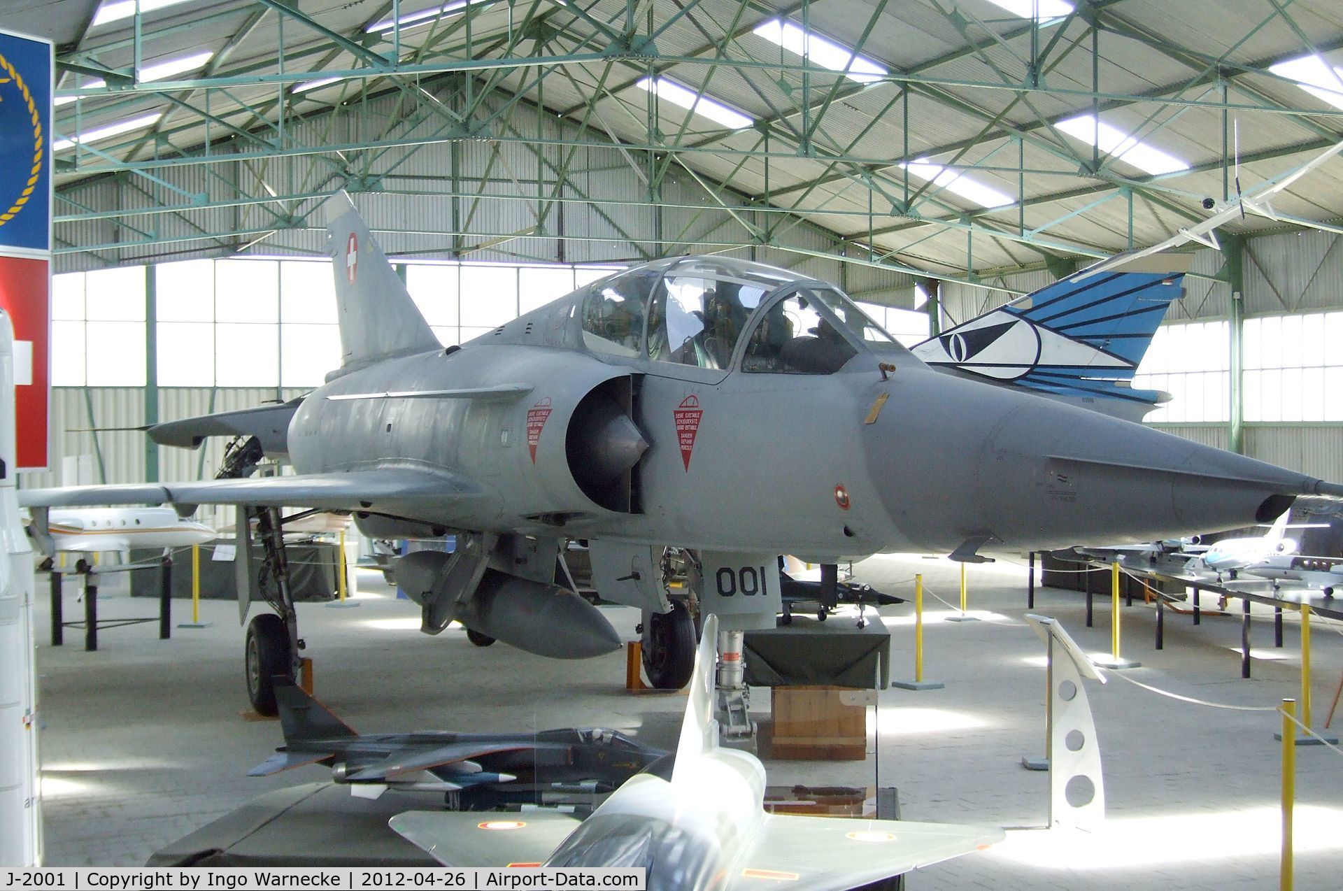 J-2001, Dassault Mirage IIIDS C/N 227F/BS1, Dassault Mirage III DS at the Musée Européen de l'Aviation de Chasse, Montelimar Ancone airfield