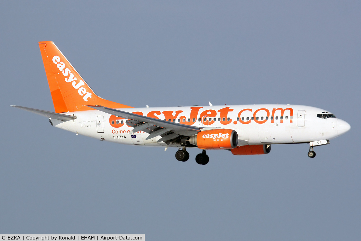 G-EZKA, 2003 Boeing 737-73V C/N 32422, at spl