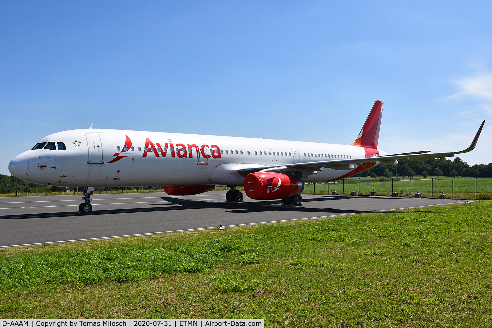 D-AAAM, 2014 Airbus A321-231 C/N 6294, Parked at Nordholz Spieka (FCN/ETMN/NDZ)