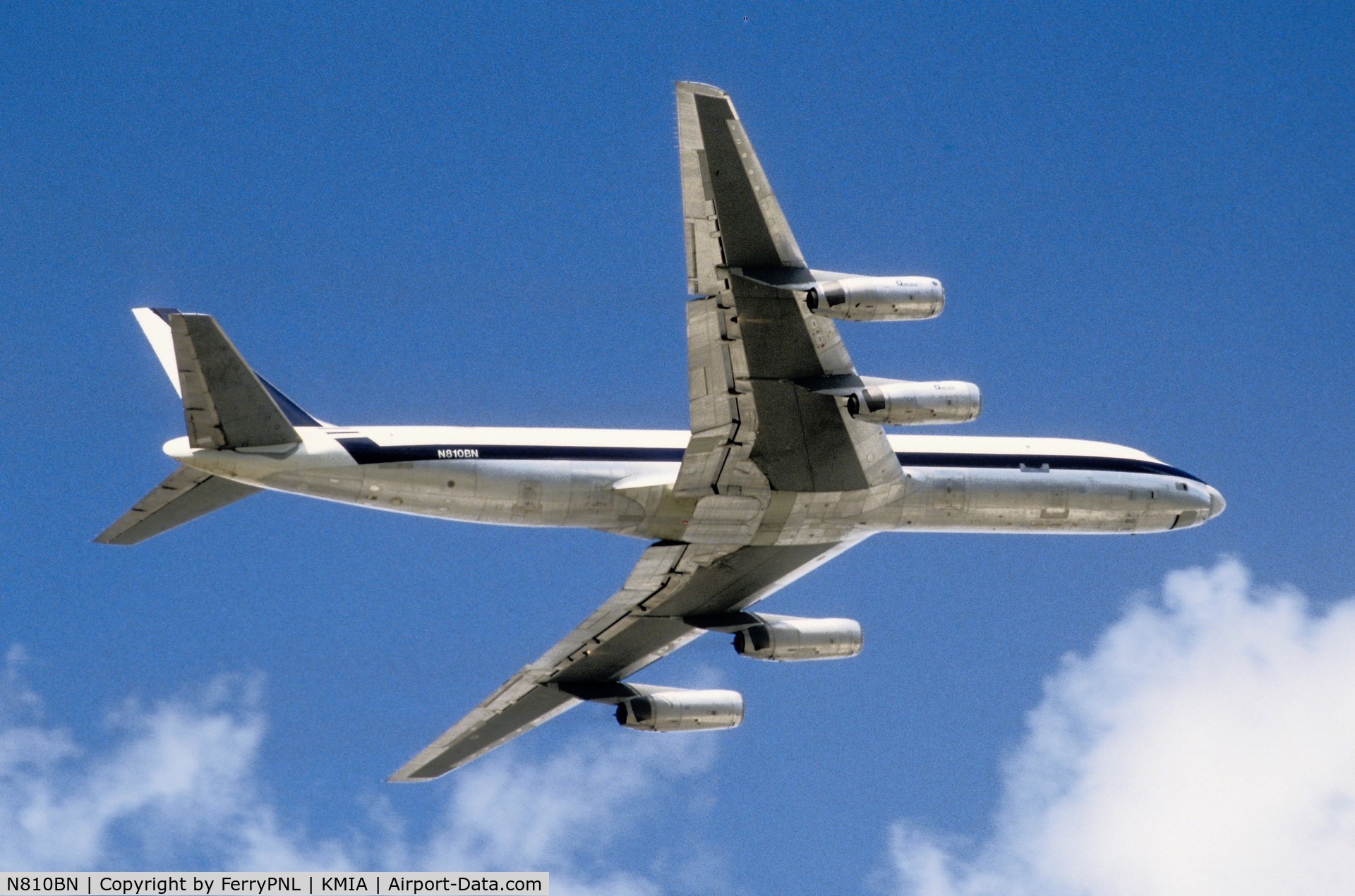 N810BN, 1967 Douglas DC-8-62 C/N 45905, Arrow Air DC-8-62 taking-off