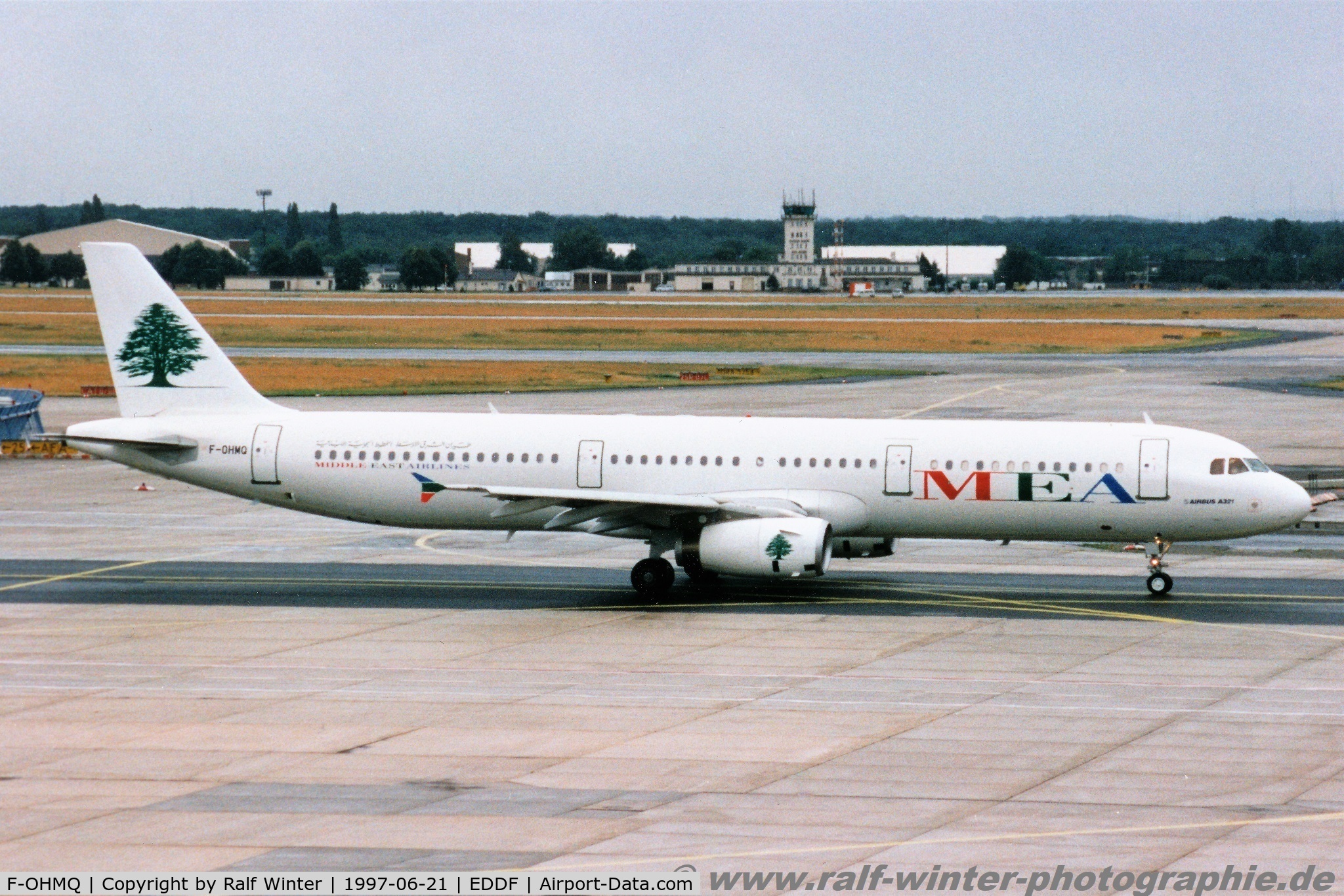 F-OHMQ, 1997 Airbus A321-231 C/N 668, Airbus A321-231 - ME MEA Middle East Airlines  - 668 - F-OHMQ - 06.1997 - FRA