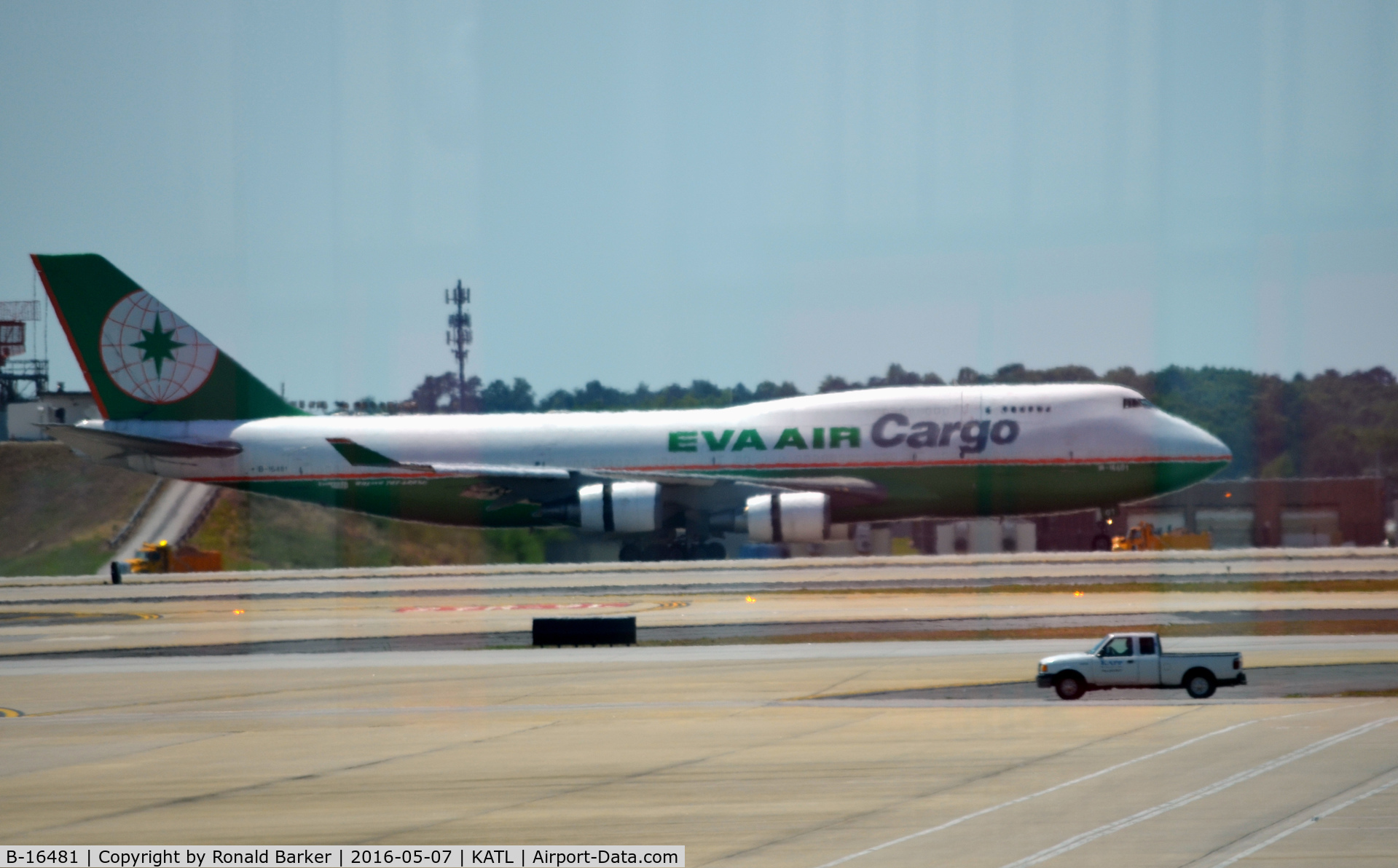 B-16481, Boeing 747-45EF (SCD) C/N 30607, Landing Atlanta