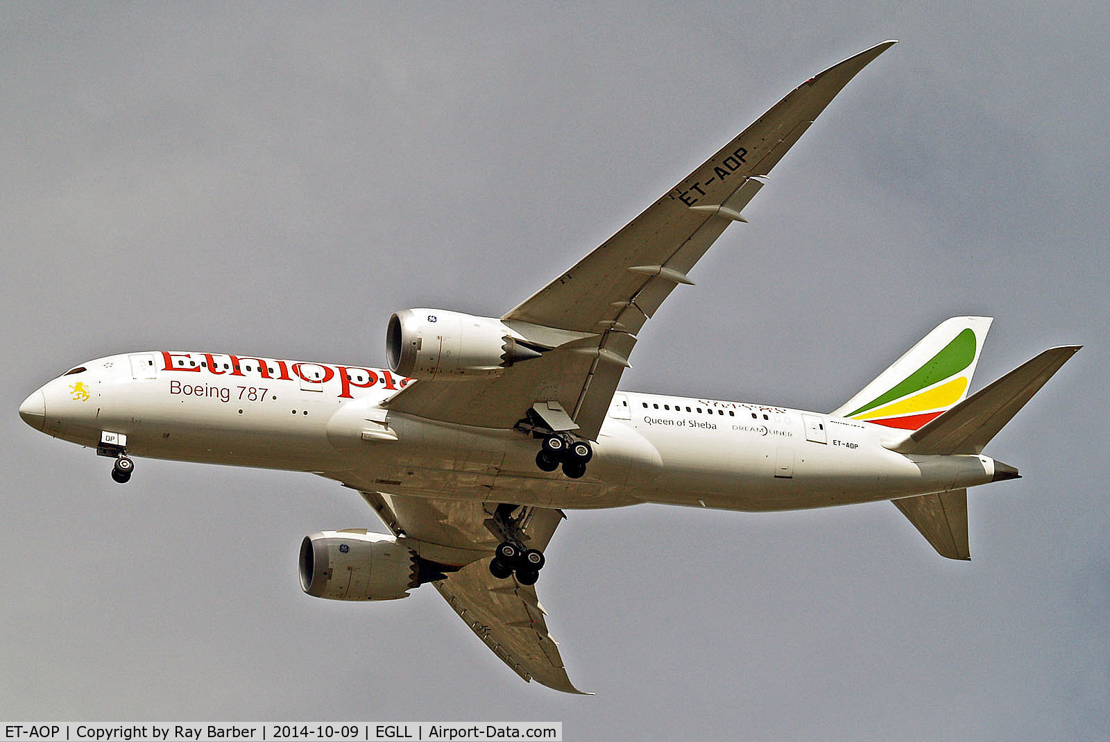 ET-AOP, 2012 Boeing 787-8 Dreamliner C/N 34744, ET-AOP   Boeing 787-8 Dreamliner [34744] (Ethiopian Airlines) Home~G 09/10/2014