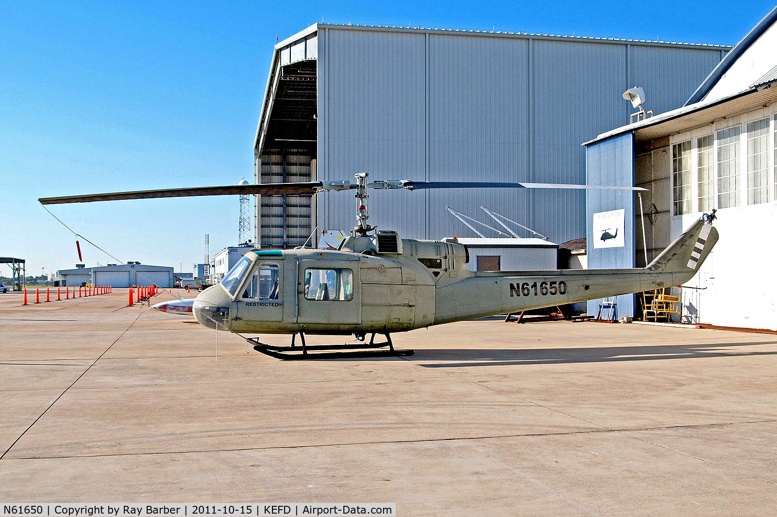 N61650, 1997 Bell HH-1K Iroquois C/N 6308, N61650   Bell HH-1K Iroquois [6308] Houston-Ellington Field~N 15/10/2011