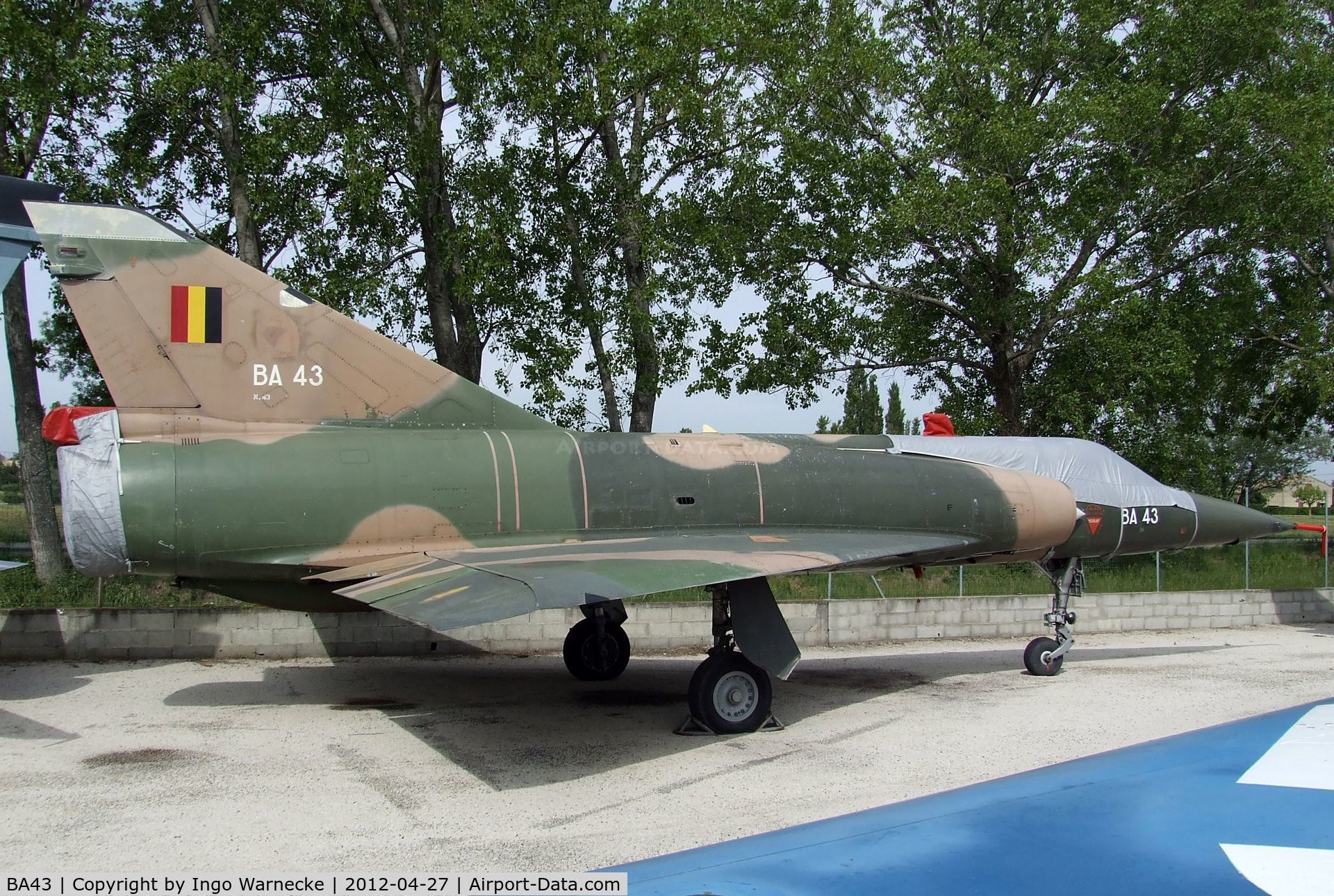BA43, SABCA Mirage 5BA C/N 43, Dassault (SABCA) Mirage 5BA at the Musee Aeronautique, Orange