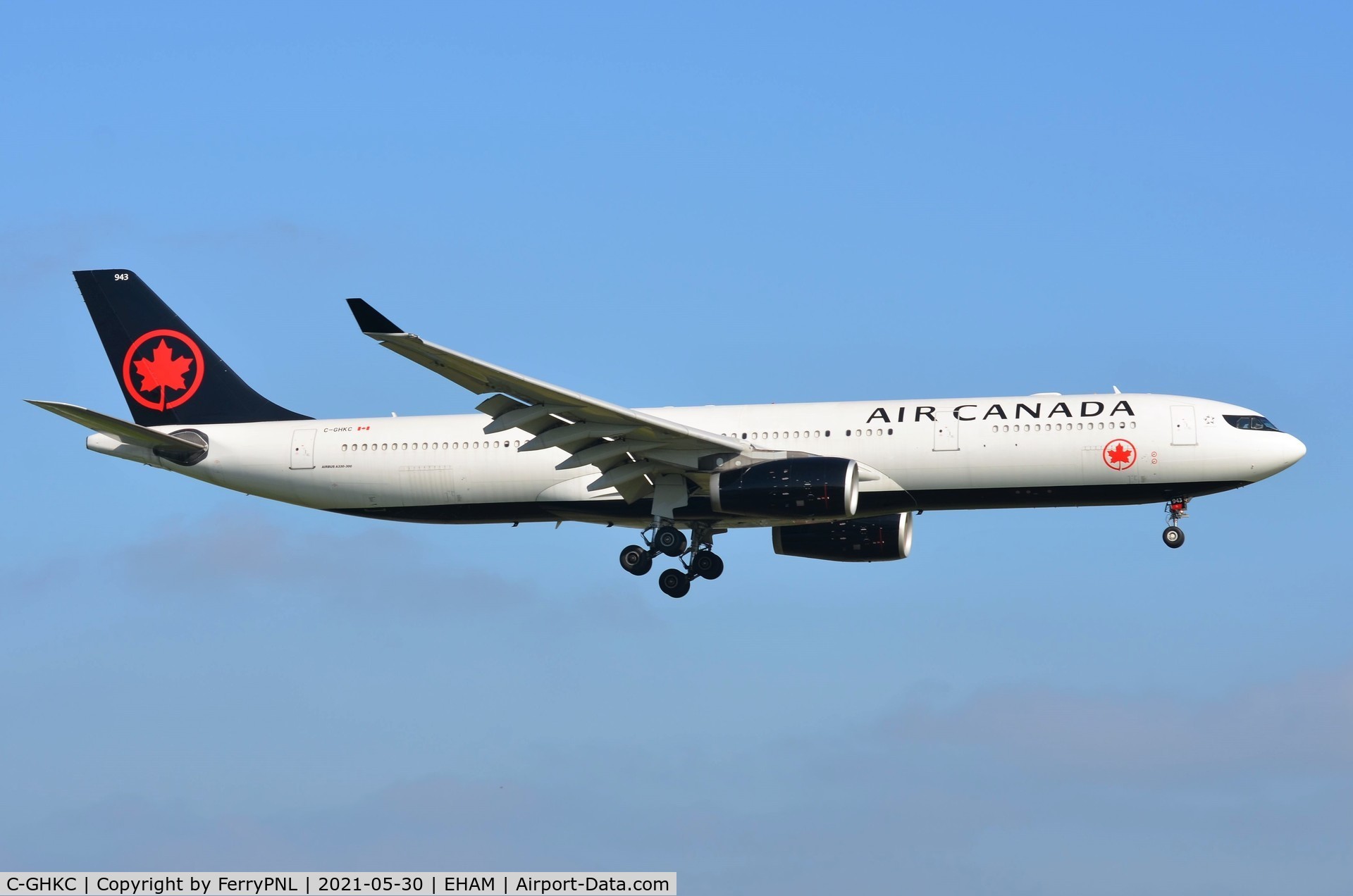 C-GHKC, 2009 Airbus A330-343X C/N 986, Air Canada A333 arriving on a cargo only flight