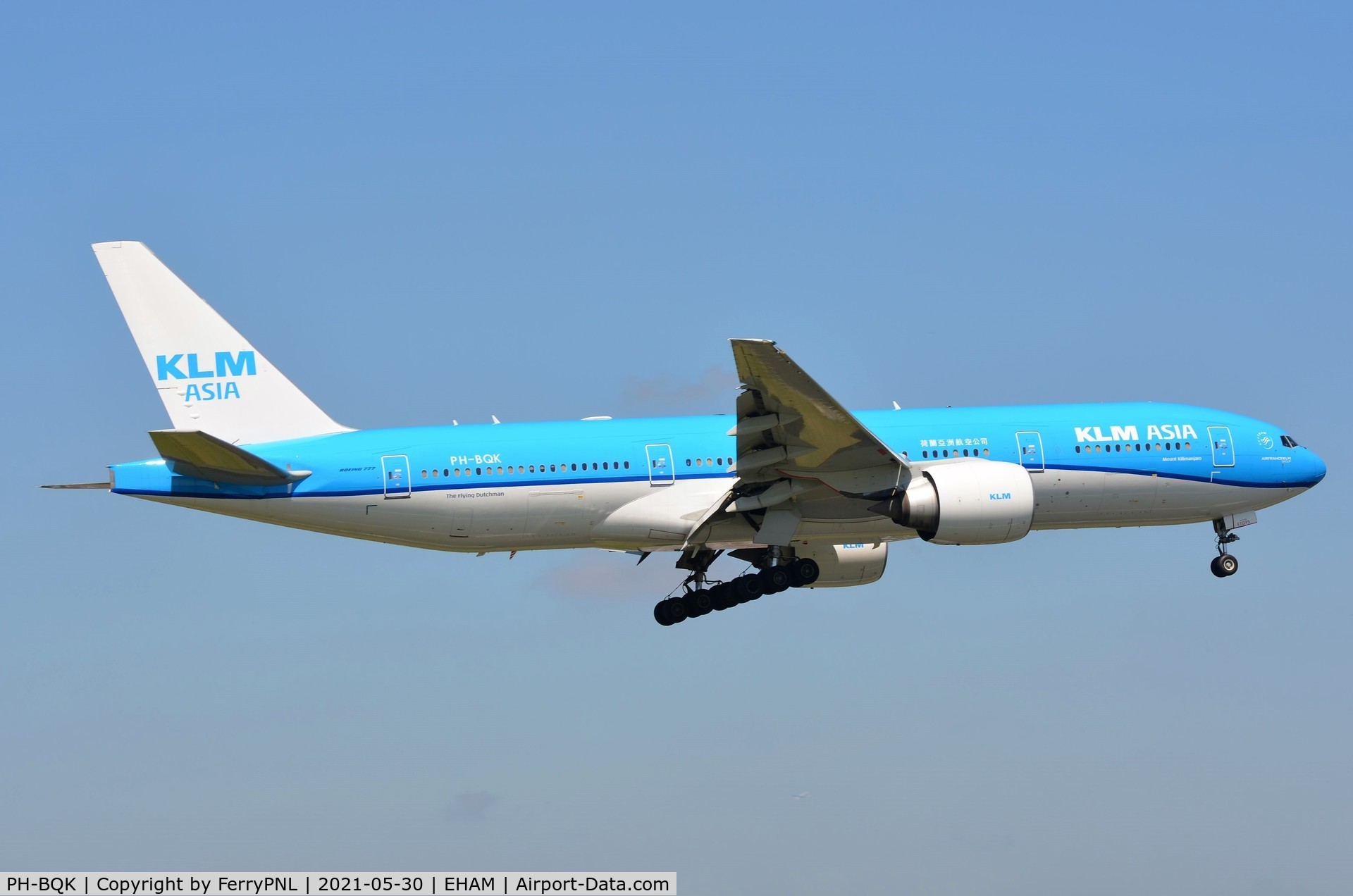 PH-BQK, 2005 Boeing 777-206/ER C/N 29399, KLM Asia B772