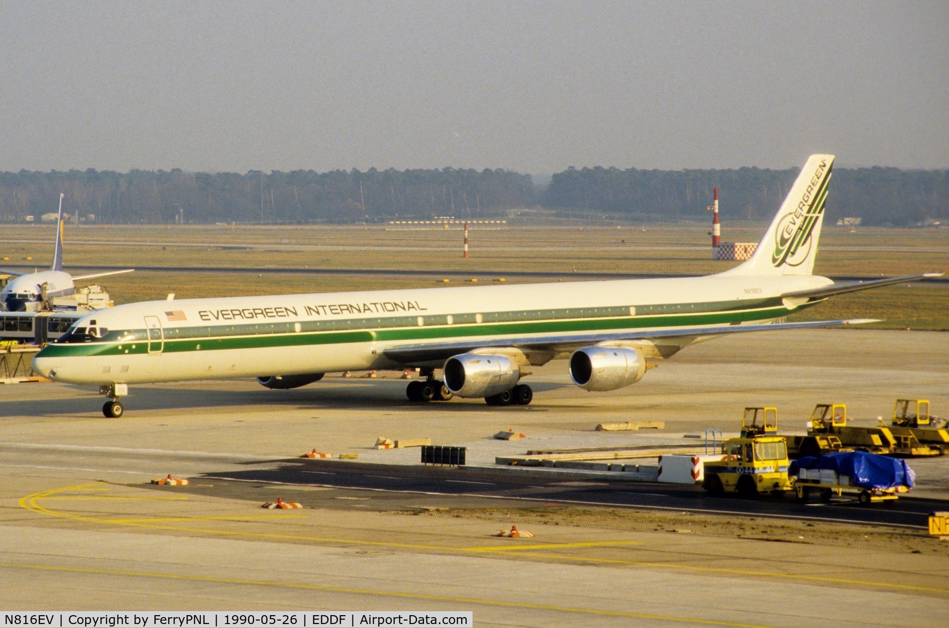 N816EV, 1968 Douglas DC-8-73CF C/N 45990, Arrival of Evergreen DC-8-73CF