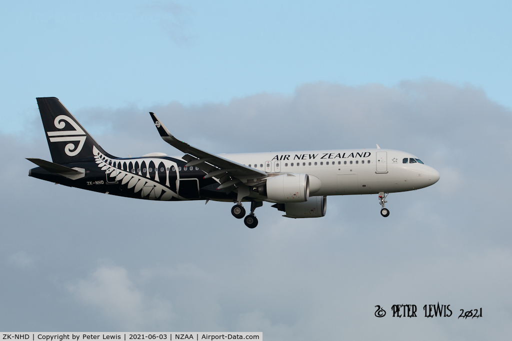 ZK-NHD, 2019 Airbus A320-271N C/N 9207, Air New Zealand Ltd., Auckland