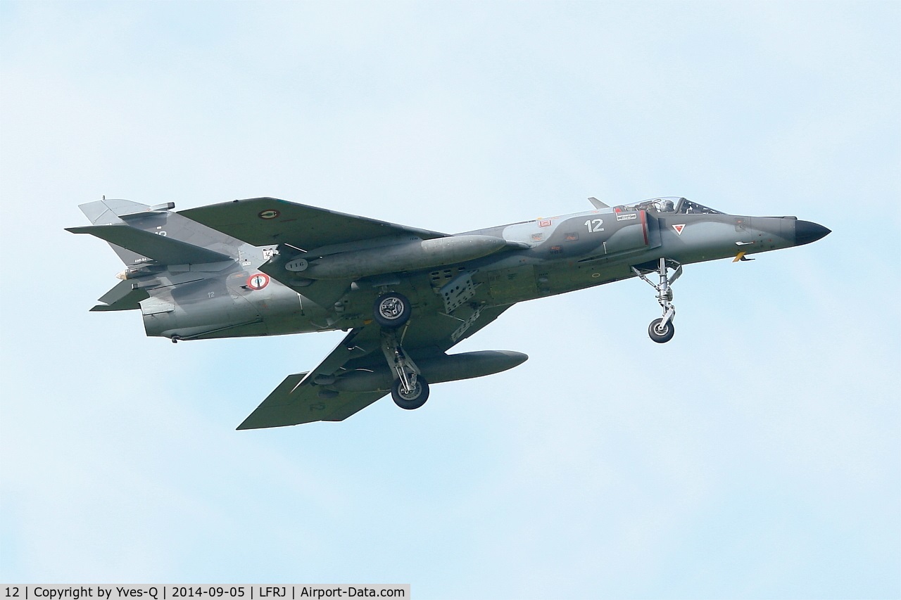 12, 1979 Dassault Super Etendard C/N 12, Dassault Super Etendard M, On final rwy 08, Landivisiau Naval Air Base (LFRJ)
