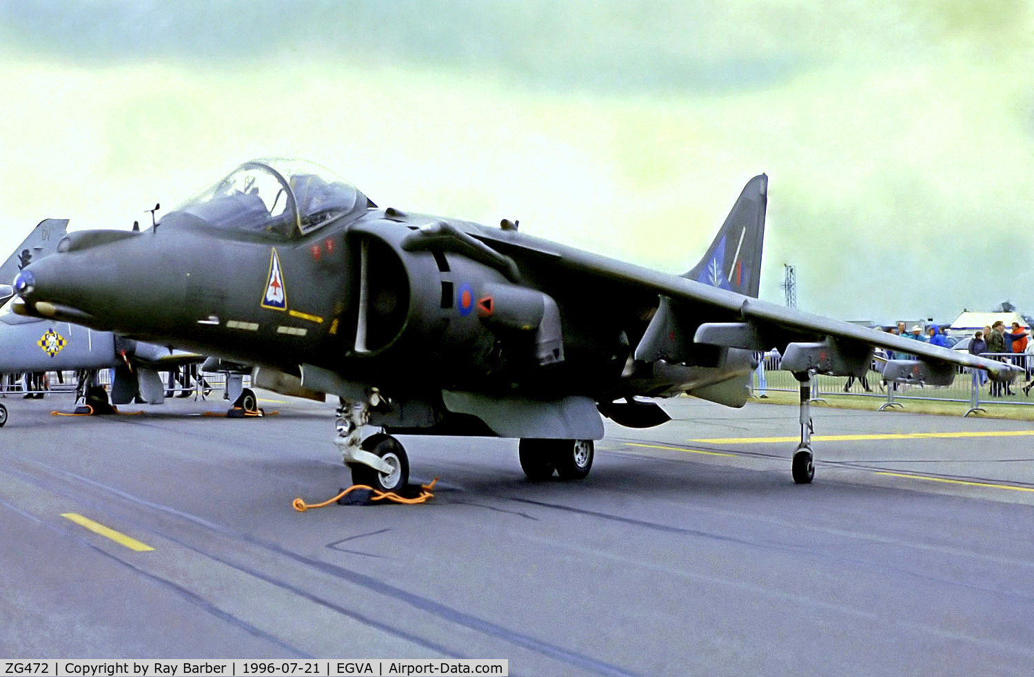 ZG472, British Aerospace Harrier GR.7A C/N P62, ZG472   BAe Systems Harrier GR.7A [P62] (Royal Air Force) RAF Fairford~G 21/07/1996