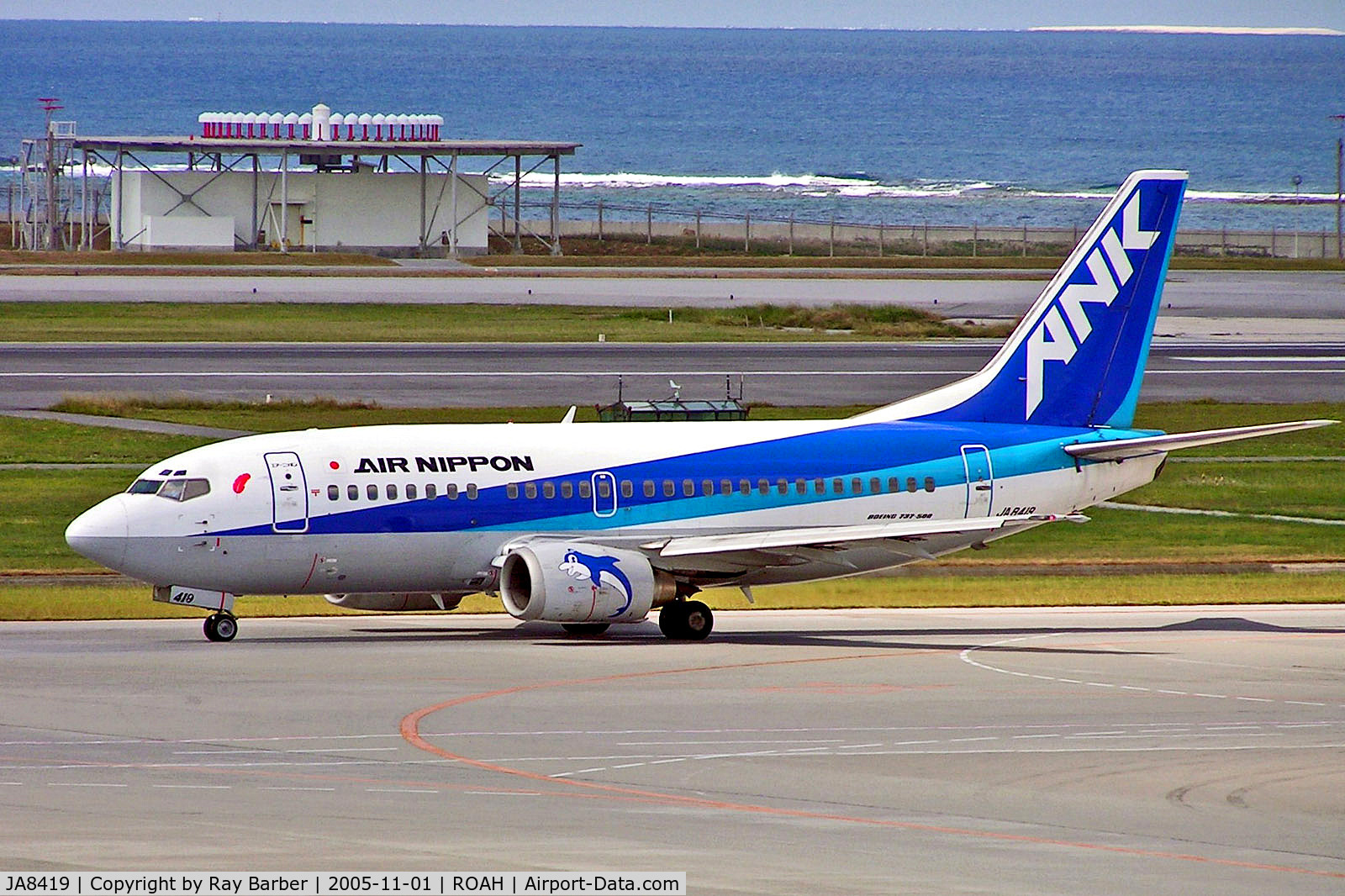 JA8419, 1995 Boeing 737-54K C/N 27430, JA8419   Boeing 737-54K [27430] (Air Nippon) Okinawa-Naha~JA 01/11/2005