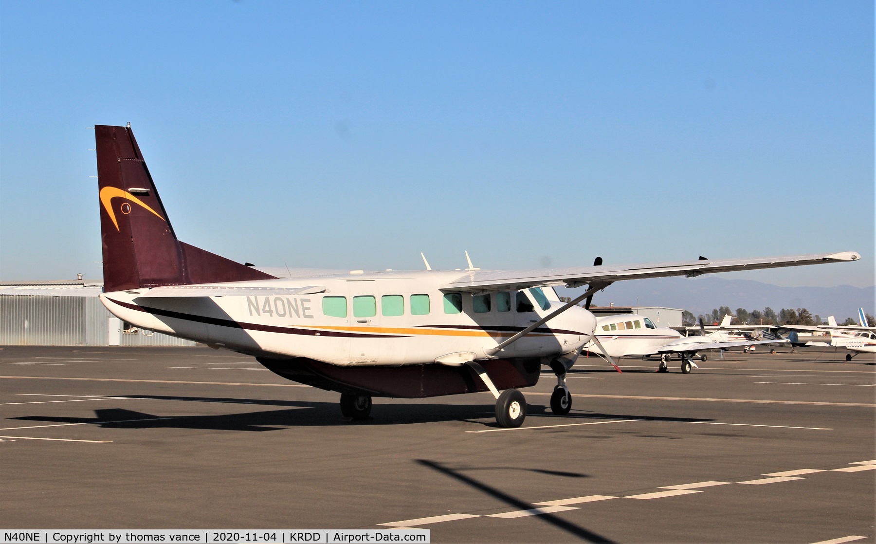 N40NE, 2000 Cessna 208B Grand Caravan C/N 208B0874, New Cessna 208 on the ramp at Redding Air Services - Nov 4 2020,