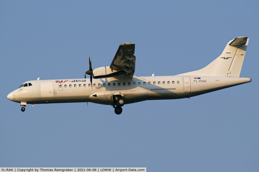 YL-RAK, 1997 ATR 72-212A C/N 499, RAF-Avia ATR 72